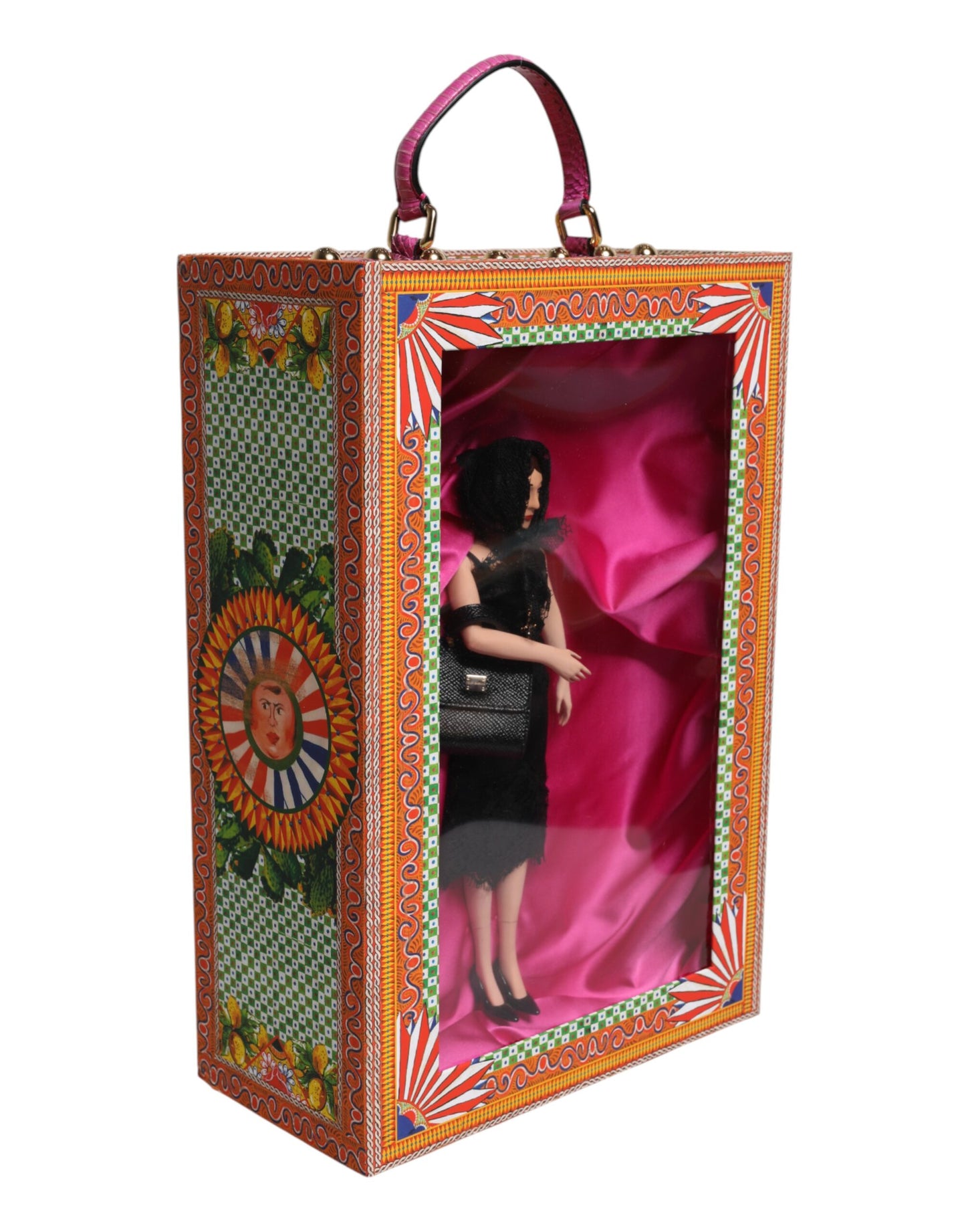 Dolce & Gabbana Black Dress Ceramic Porcelain Fashion Leather Sicily Dolls Curated Luxury Accessories by Orvyn