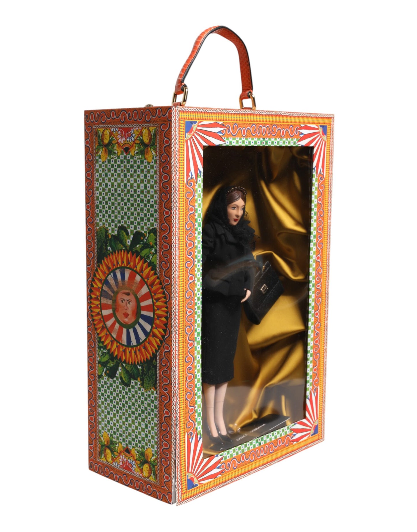 Dolce & Gabbana Black Dress Ceramic Porcelain Fashion Leather Sicily Dolls Curated Luxury Accessories by Orvyn