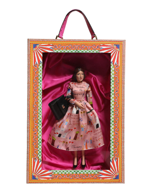 Dolce & Gabbana Pink Dress Ceramic Porcelain Fashion Leather Sicily Dolls Curated Luxury Accessories by Orvyn