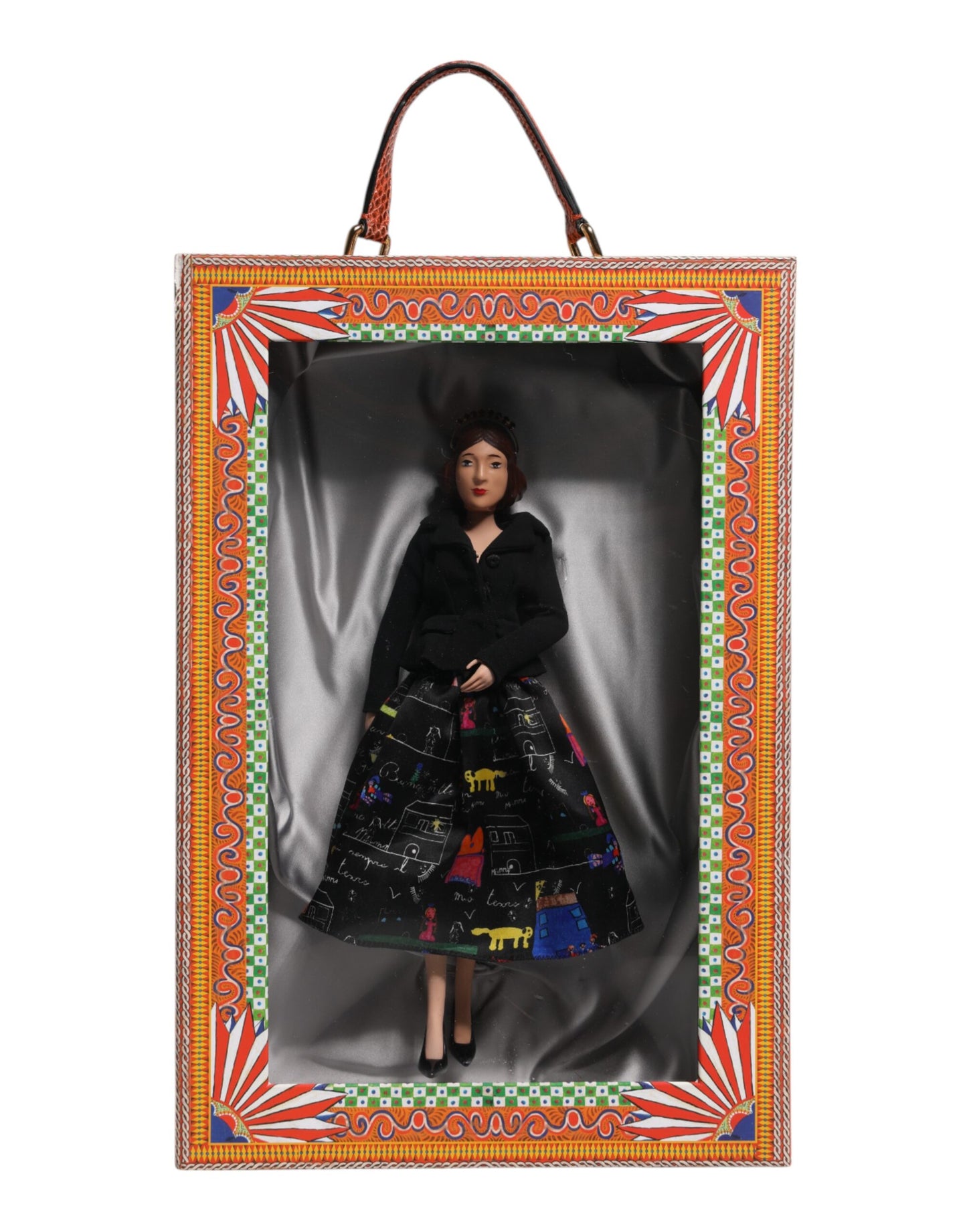 Dolce & Gabbana Black Dress Ceramic Porcelain Fashion Leather Sicily Dolls Curated Luxury Accessories by Orvyn