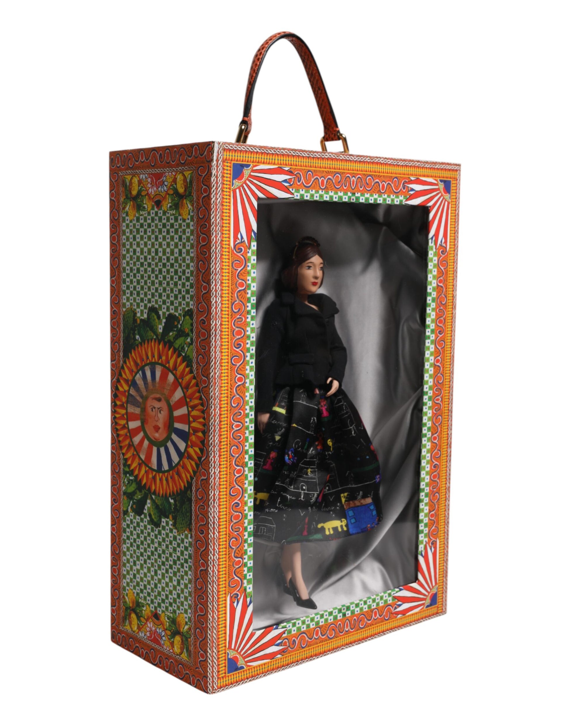 Dolce & Gabbana Black Dress Ceramic Porcelain Fashion Leather Sicily Dolls Curated Luxury Accessories by Orvyn