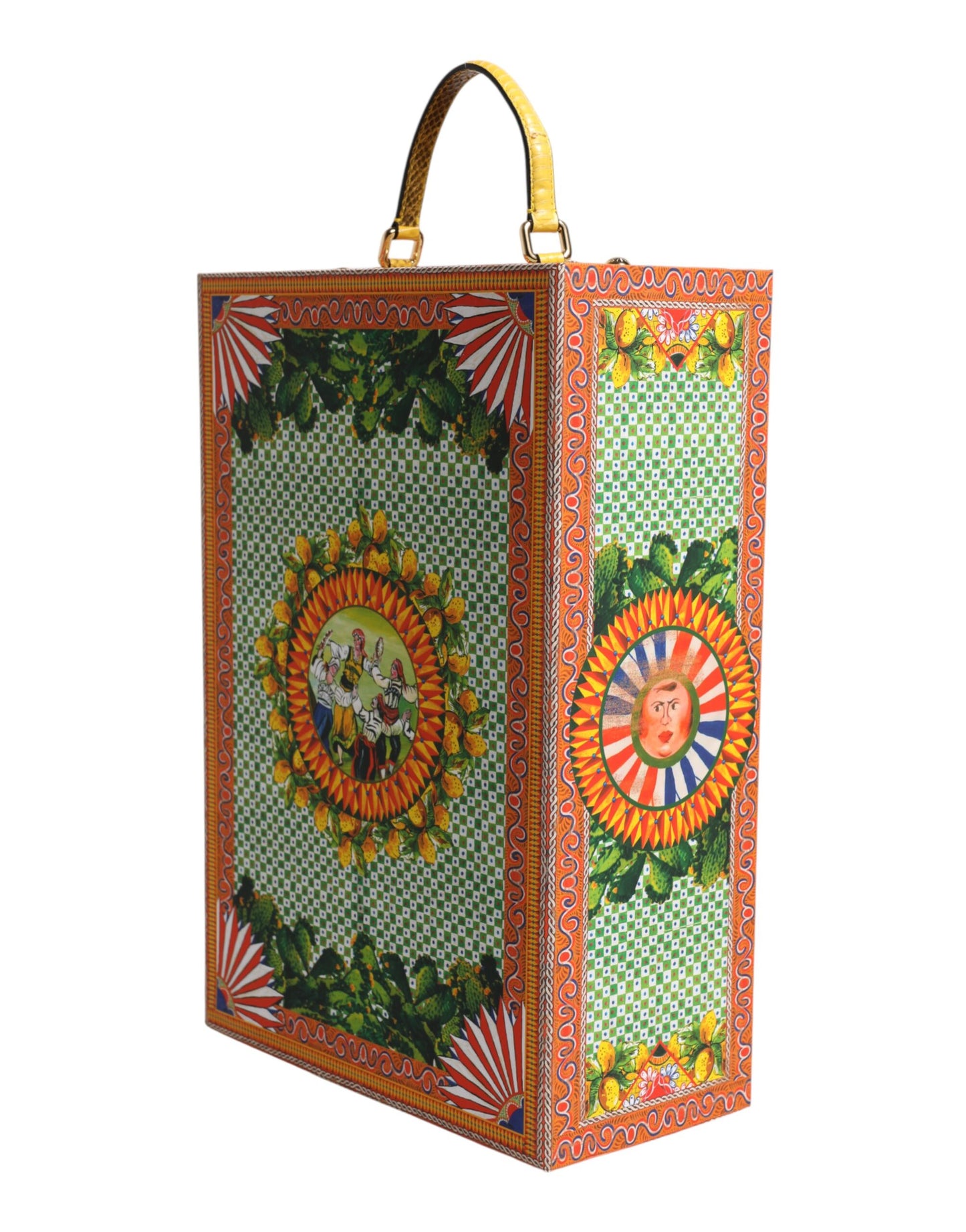 Dolce & Gabbana Red Dress Ceramic Porcelain Fashion Box Leather Sicily Dolls Curated Luxury Accessories by Orvyn