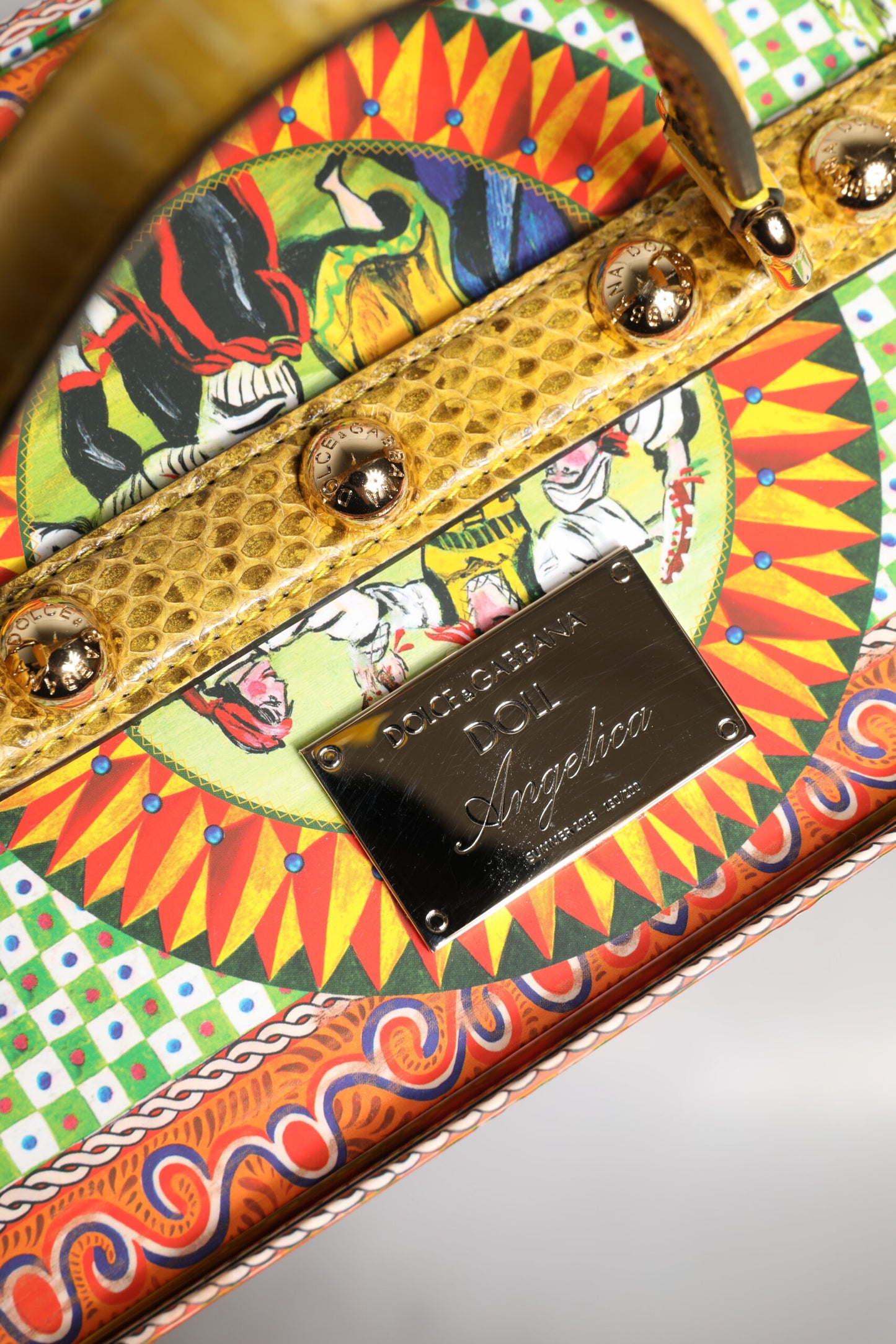 Dolce & Gabbana Red Dress Ceramic Porcelain Fashion Box Leather Sicily Dolls Curated Luxury Accessories by Orvyn
