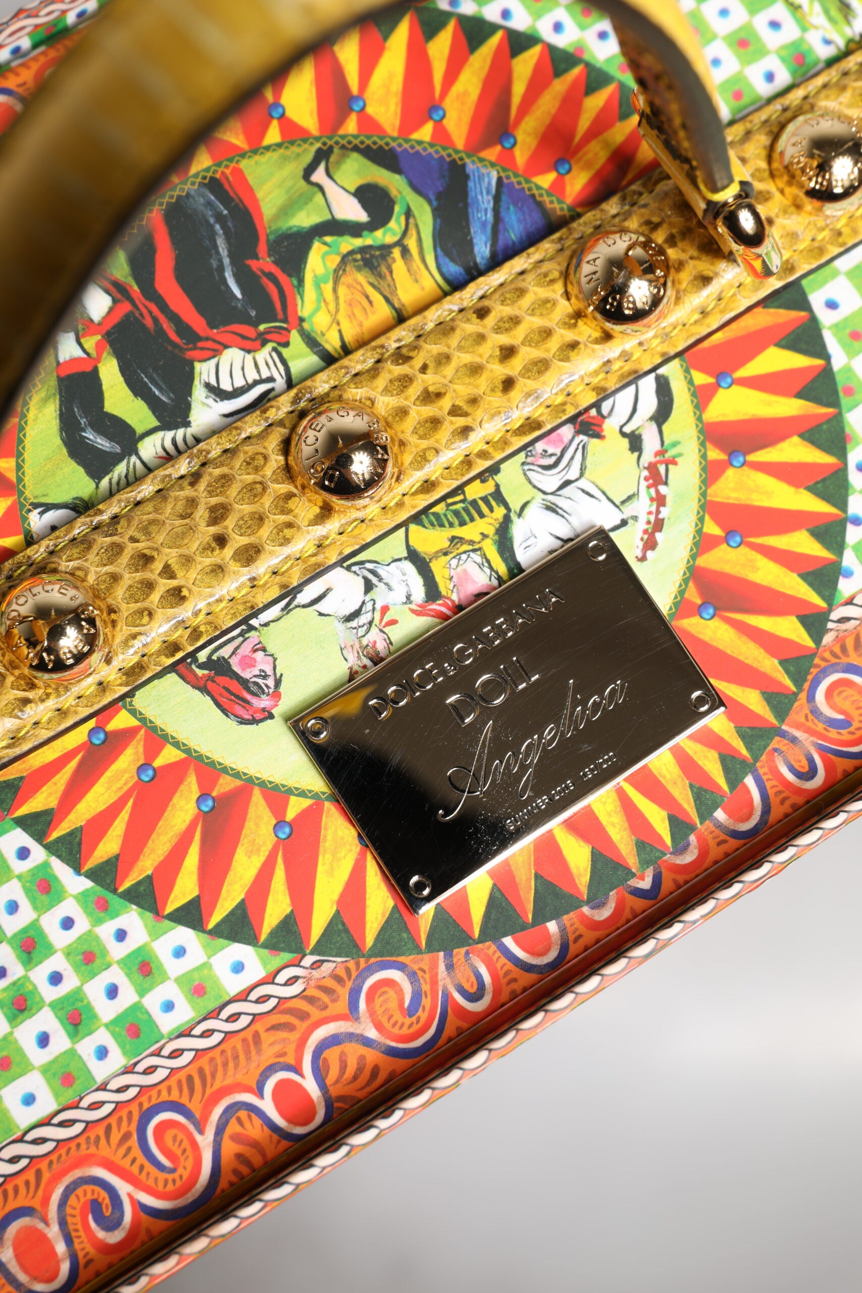 Dolce & Gabbana Red Dress Ceramic Porcelain Fashion Box Leather Sicily Dolls Curated Luxury Accessories by Orvyn