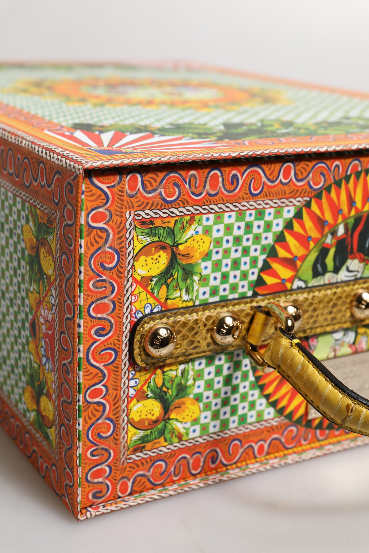 Dolce & Gabbana Red Dress Ceramic Porcelain Fashion Box Leather Sicily Dolls Curated Luxury Accessories by Orvyn