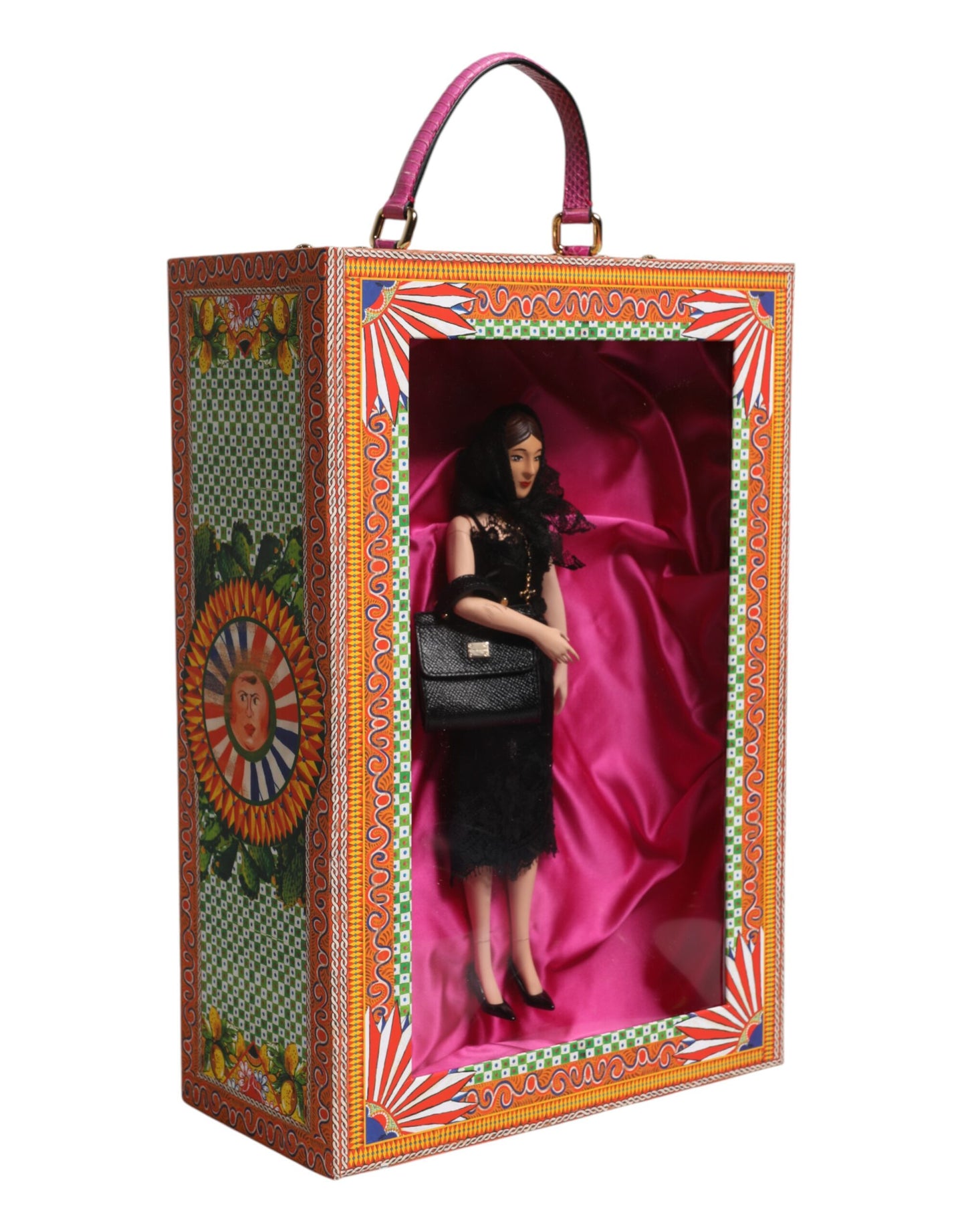 Dolce & Gabbana Black Dress Ceramic Porcelain Fashion Leather Sicily Dolls Curated Luxury Accessories by Orvyn