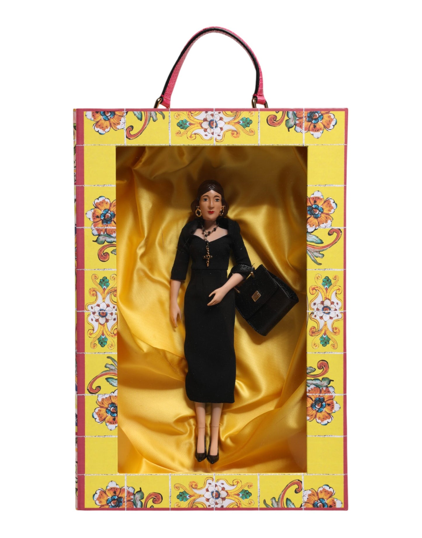 Dolce & Gabbana Black Dress Ceramic Porcelain Fashion Leather Sicily Dolls Curated Luxury Accessories by Orvyn