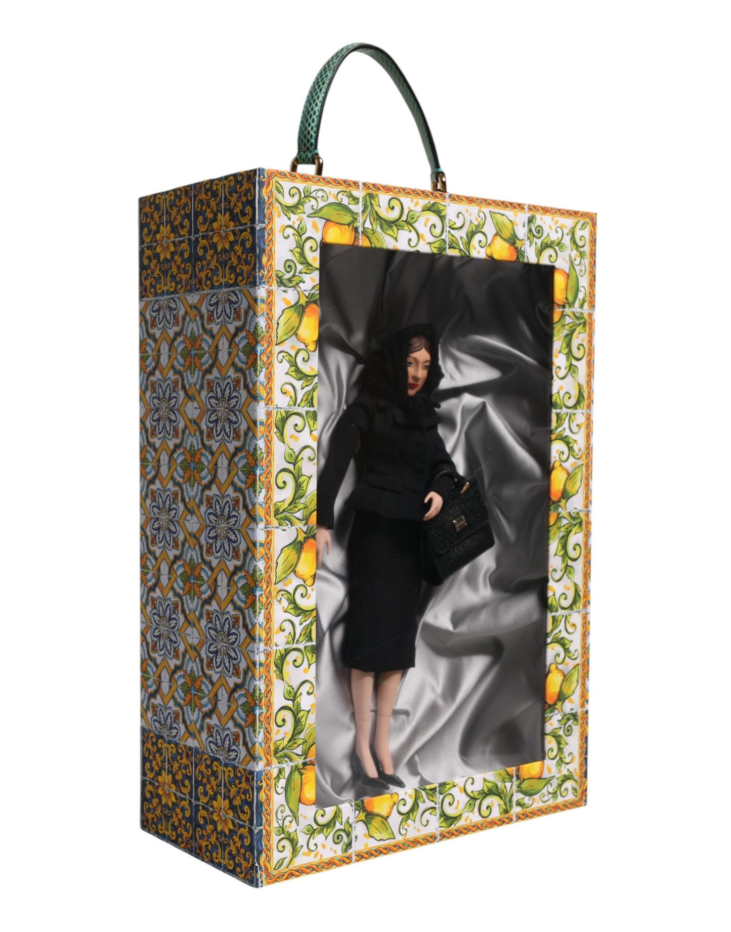 Dolce & Gabbana Black Dress Ceramic Porcelain Fashion Leather Sicily Dolls Curated Luxury Accessories by Orvyn