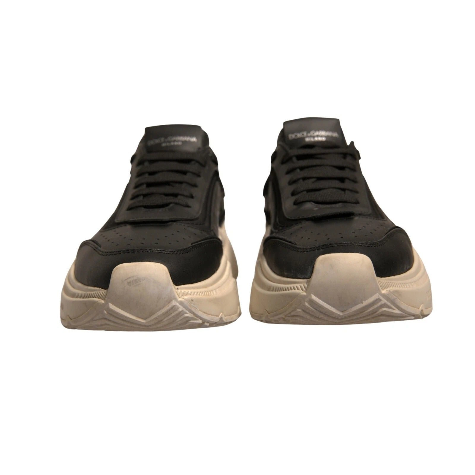 Dolce & Gabbana Black White Daymaster Low Top Sneakers Shoes Curated Luxury Accessories by Orvyn