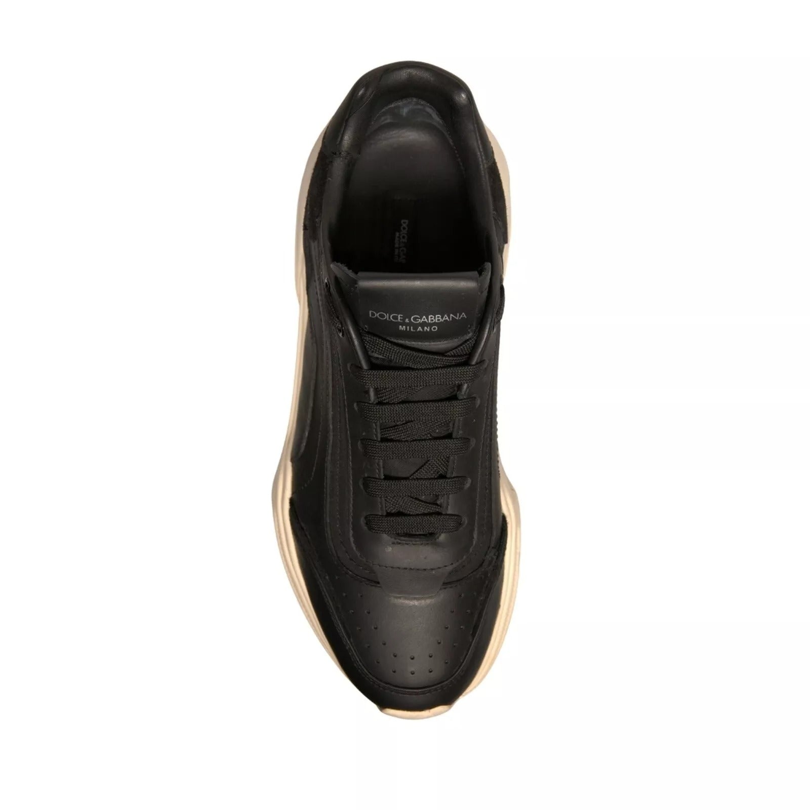 Dolce & Gabbana Black White Daymaster Low Top Sneakers Shoes Curated Luxury Accessories by Orvyn