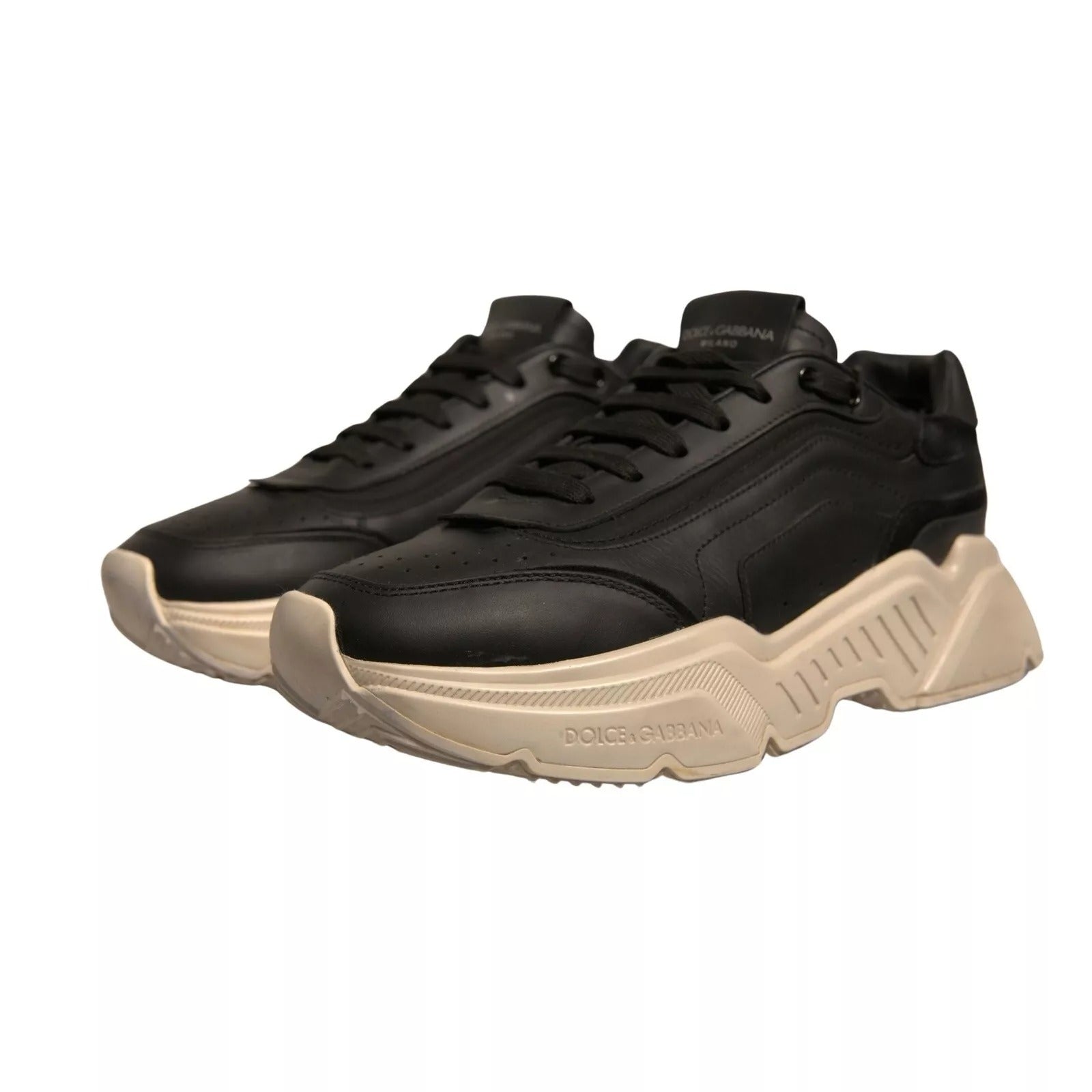Dolce & Gabbana Black White Daymaster Low Top Sneakers Shoes Curated Luxury Accessories by Orvyn
