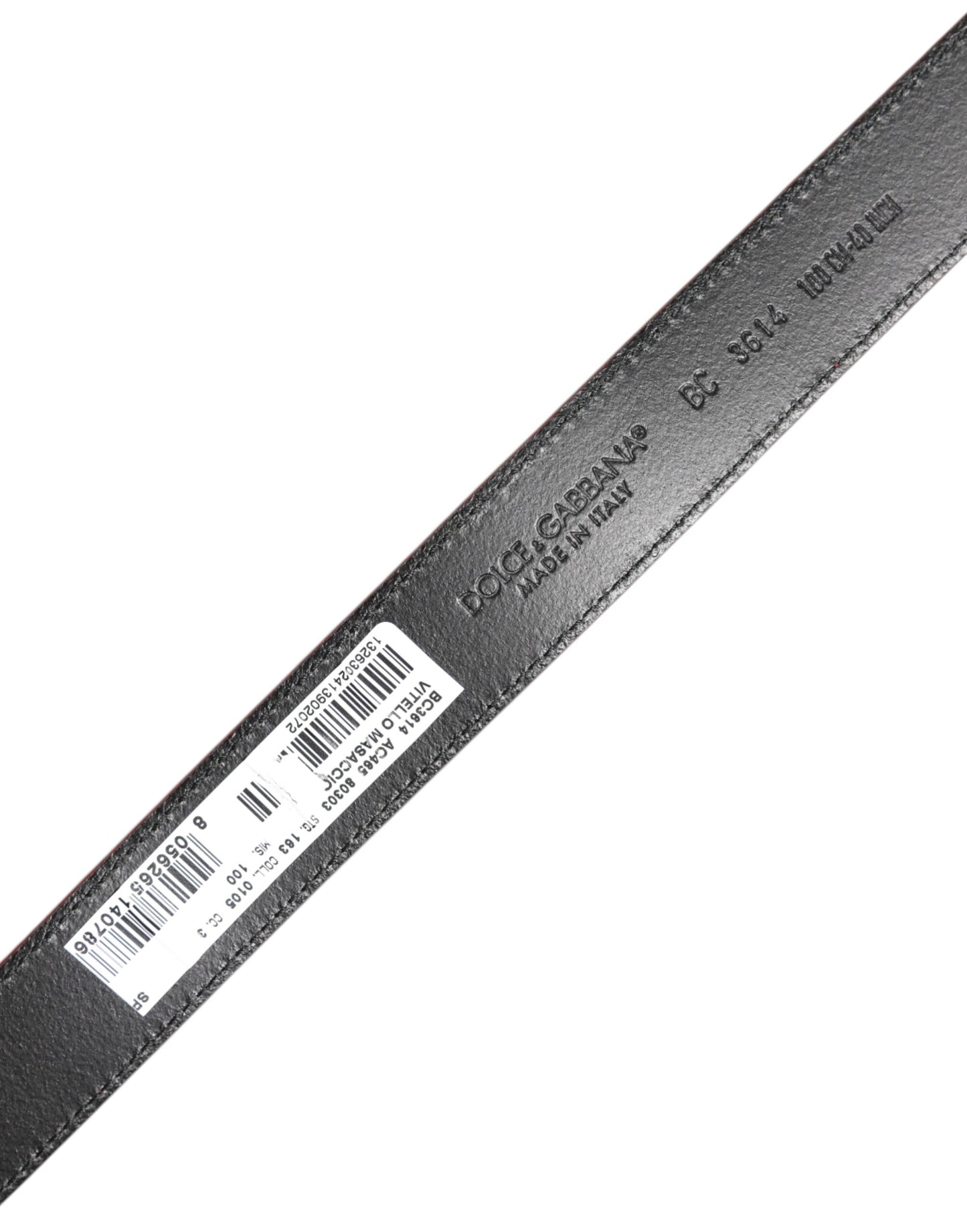 Dolce & Gabbana Red Leather Silver Tone Metal Buckle Belt Curated Luxury Accessories by Orvyn