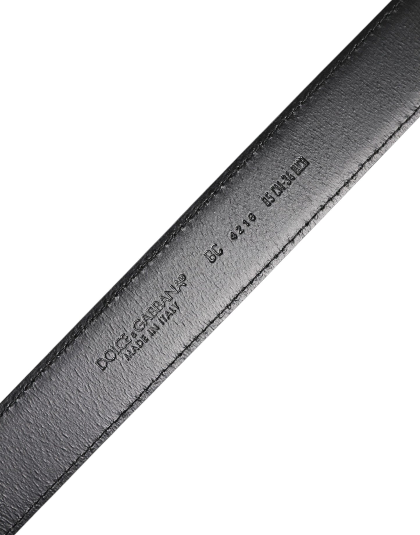 Dolce & Gabbana Brown Classic Calf Leather Silver Buckle Belt Curated Luxury Accessories by Orvyn