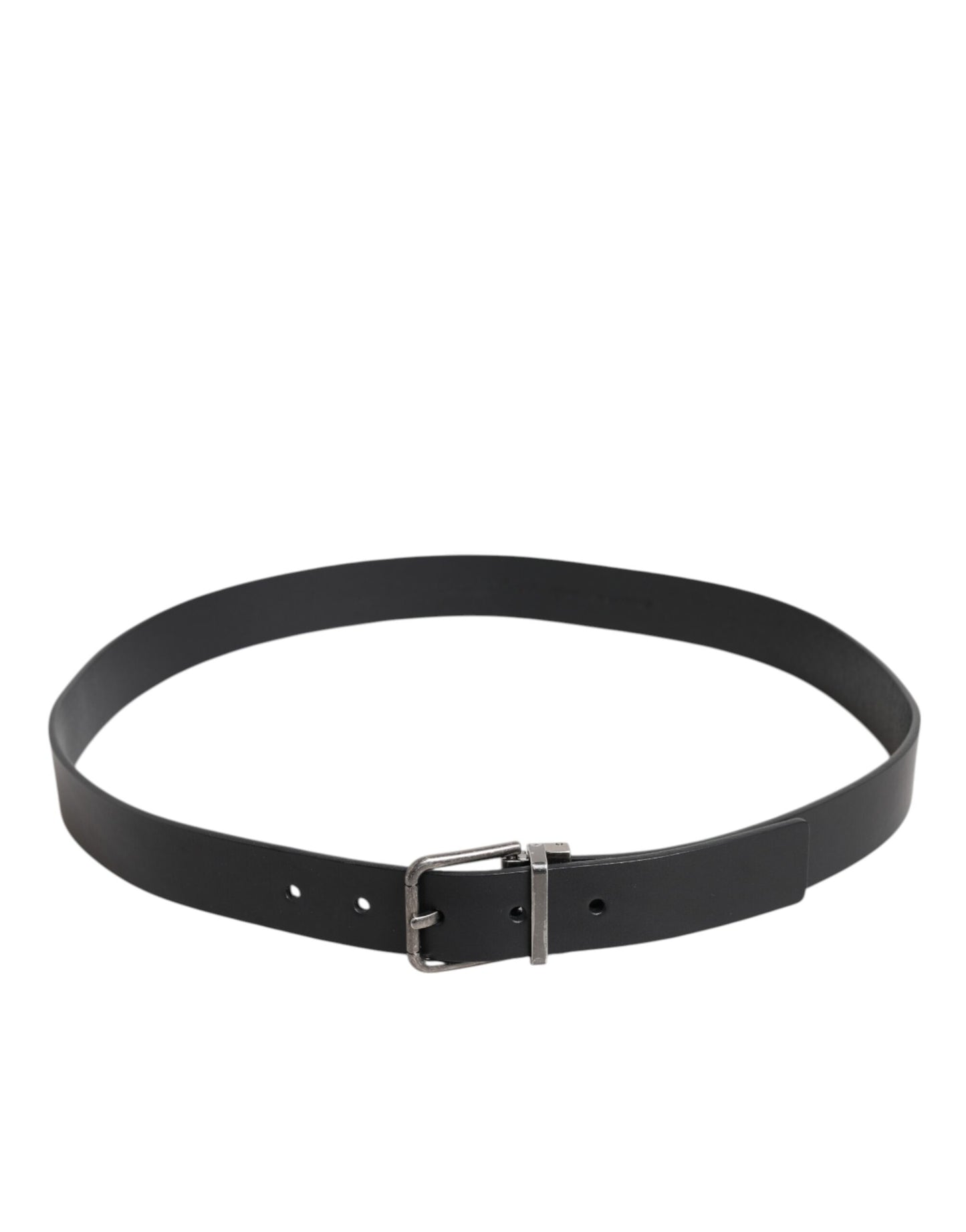 Dolce & Gabbana Black Classic Leather Metal Buckle Belt Curated Luxury Accessories by Orvyn