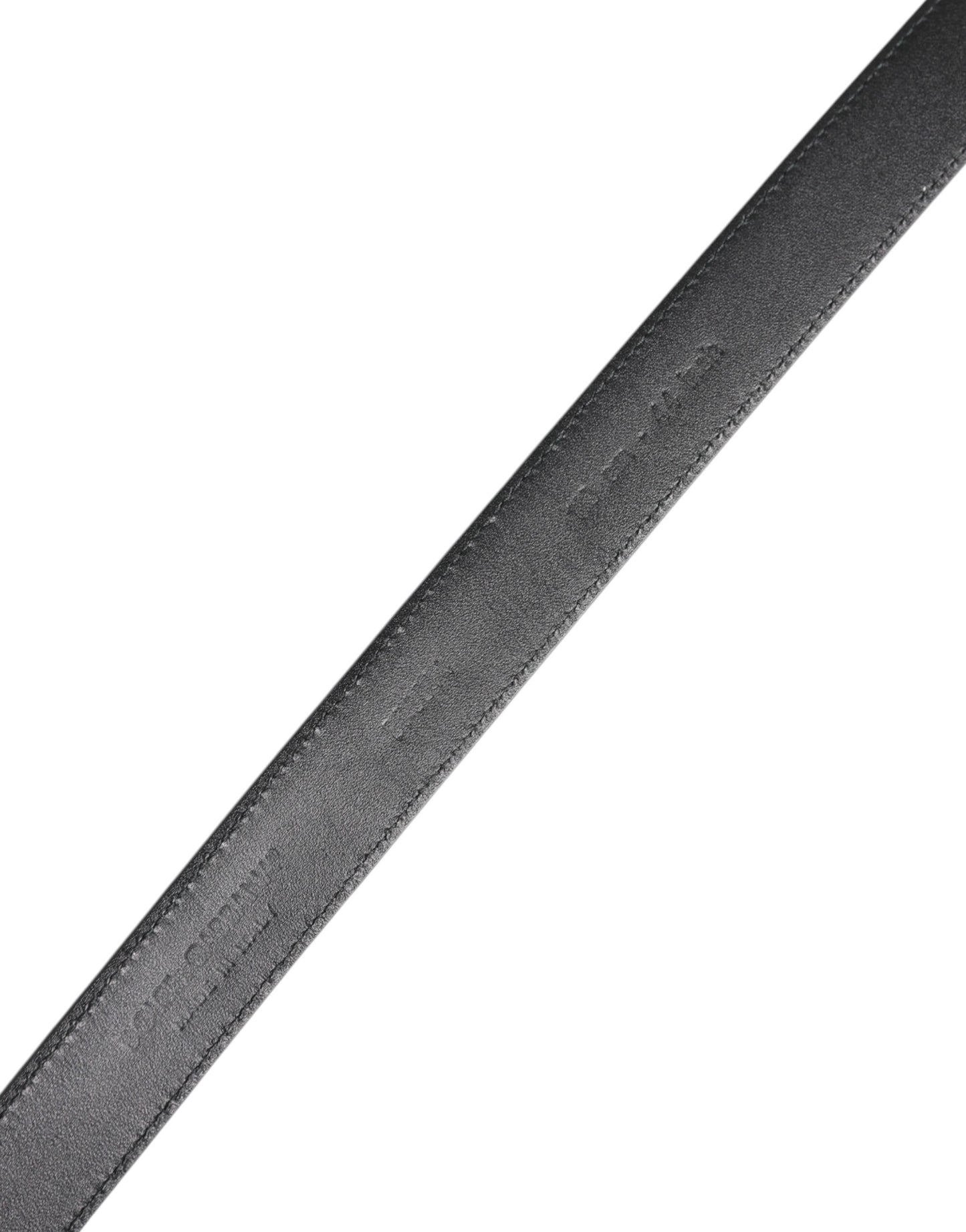Dolce & Gabbana Black Calf Leather Classic Metal Buckle Belt Curated Luxury Accessories by Orvyn