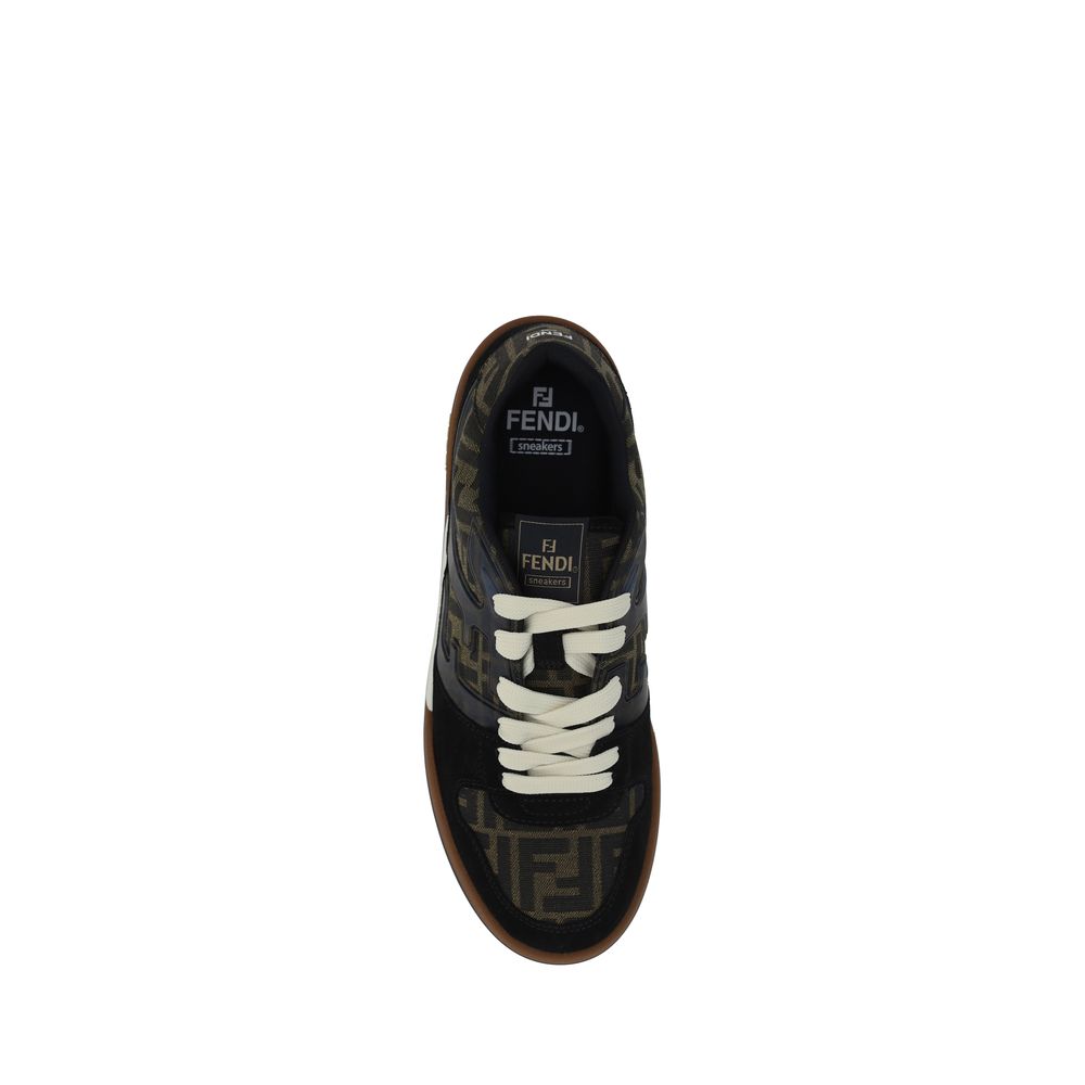 Fendi Multicolor Calf Leather Bos Taurus Low Top Sneakers Curated Luxury Accessories by Orvyn