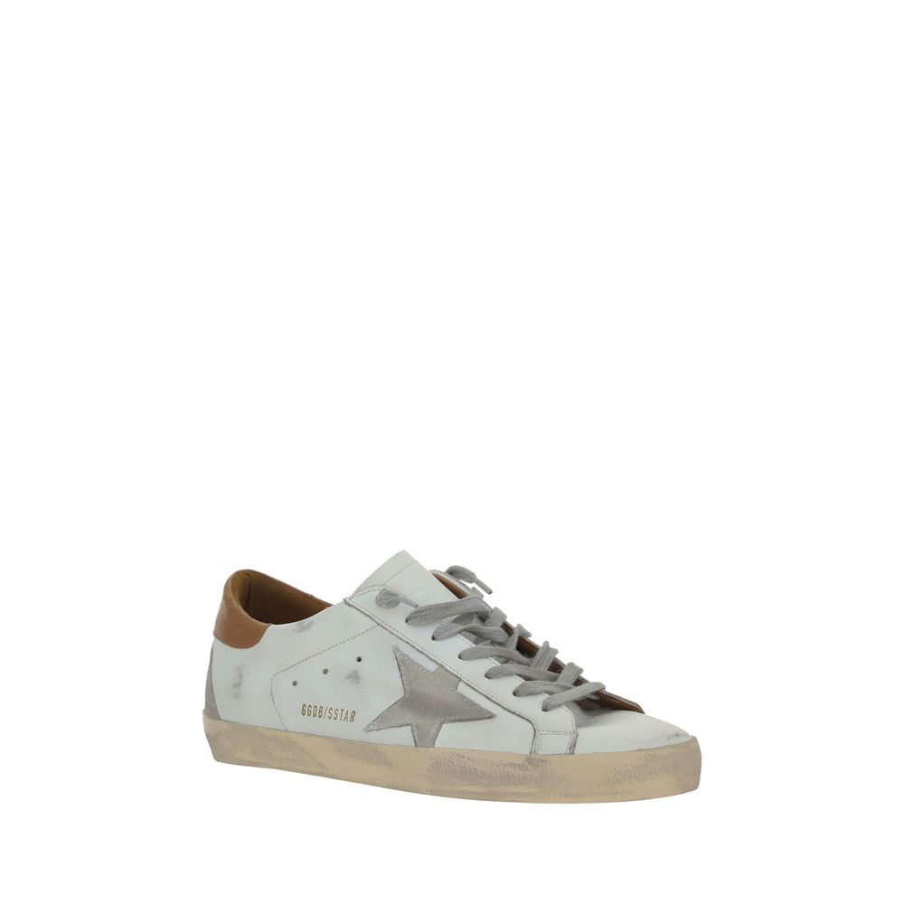 Golden Goose White Leather Superstar Sneakers weiss