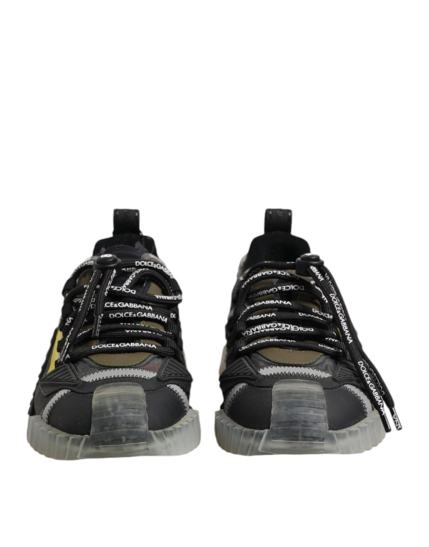 Dolce & Gabbana Multicolor Lace Up Low Top NS1 Sneakers Shoes Curated Luxury Accessories by Orvyn