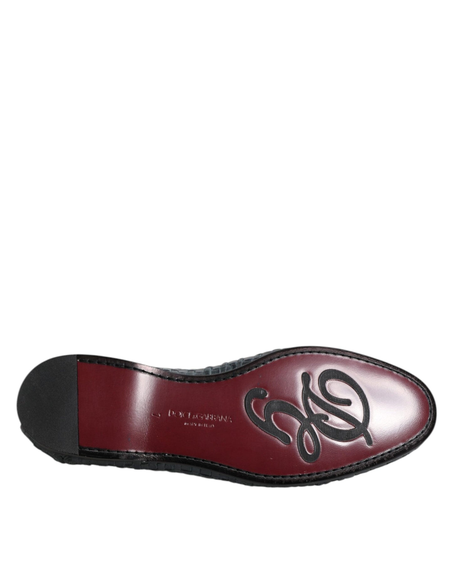Dolce & Gabbana Blue Woven Leather Slip On Loafers Shoes Curated Luxury Accessories by Orvyn
