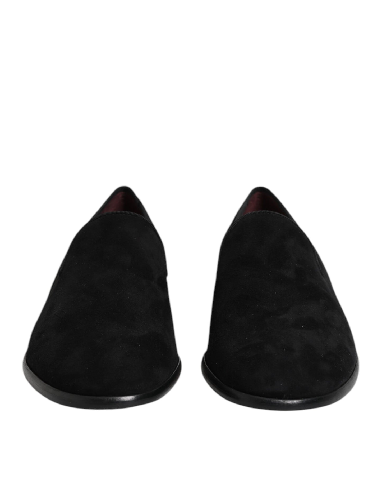 Dolce & Gabbana Black Suede Slip On Loafers Formal Shoes Curated Luxury Accessories by Orvyn