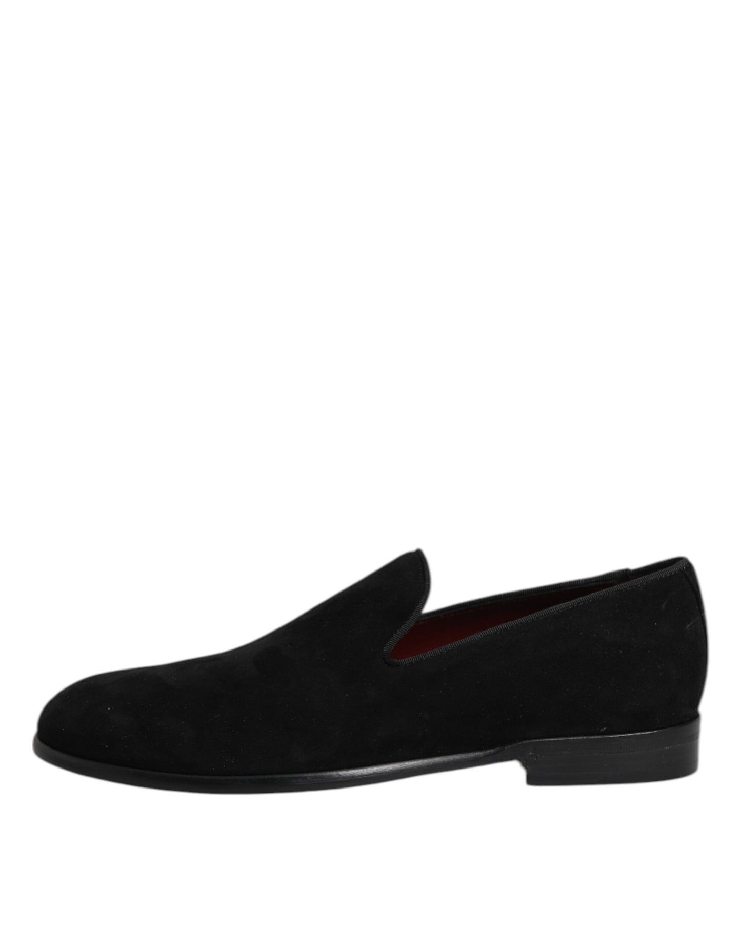 Dolce & Gabbana Black Suede Slip On Loafers Formal Shoes Curated Luxury Accessories by Orvyn