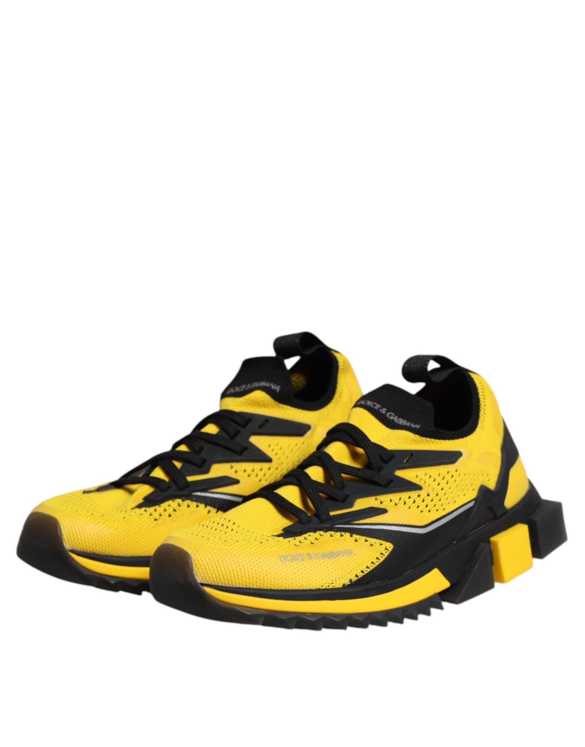 Dolce & Gabbana Yellow SORRENTO Sport Stretch Sneakers Shoes Curated Luxury Accessories by Orvyn