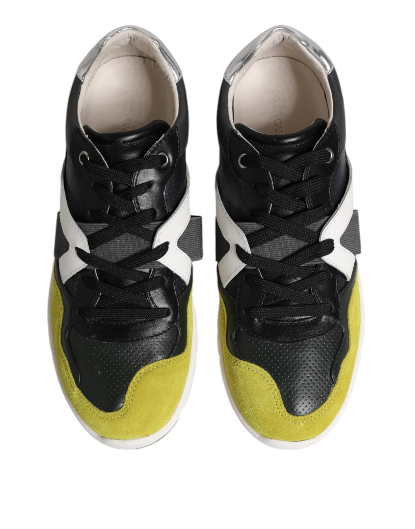 Dolce & Gabbana Multicolor Lace Up Low Top Men Sneakers Shoes Curated Luxury Accessories by Orvyn