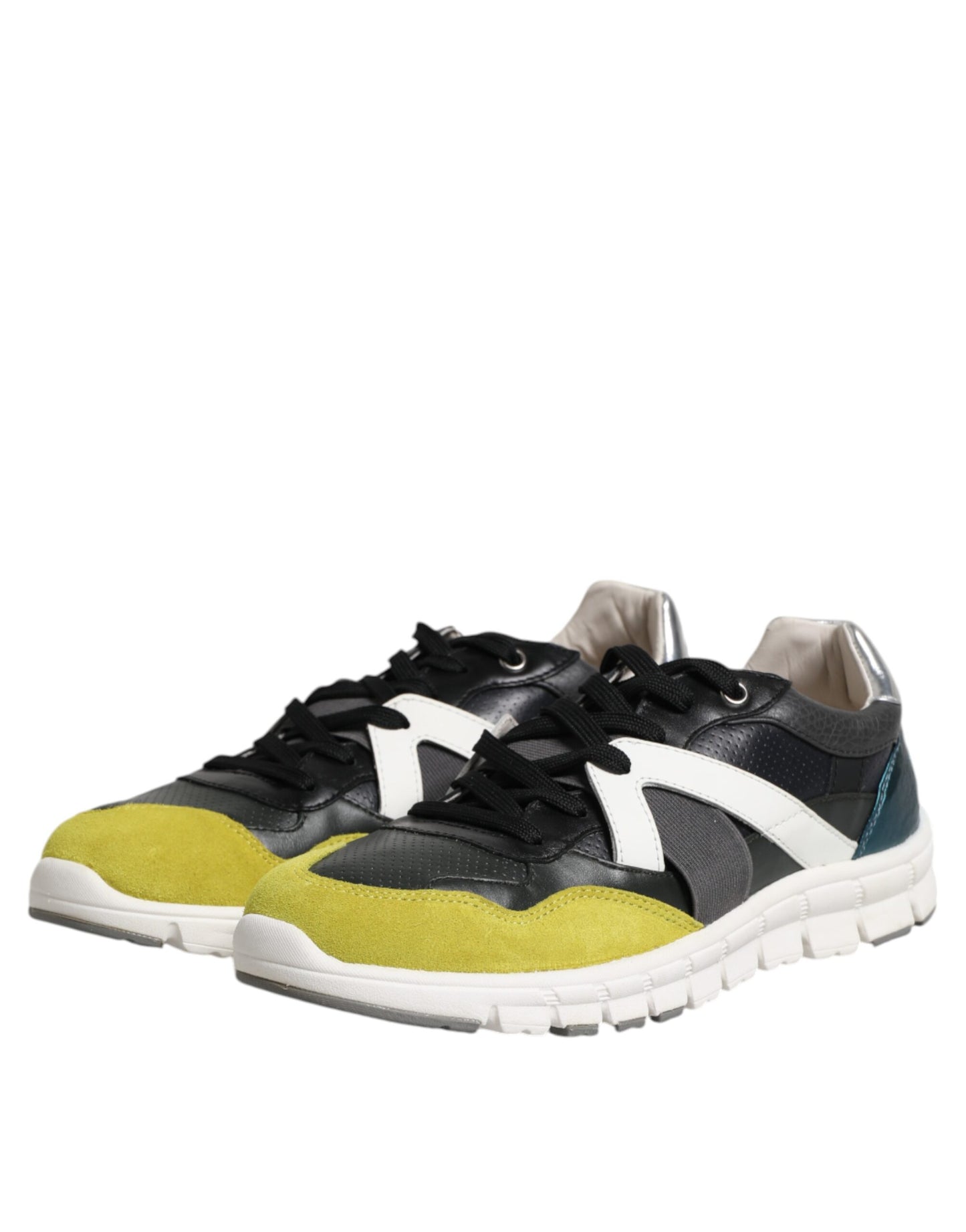 Dolce & Gabbana Multicolor Lace Up Low Top Men Sneakers Shoes Curated Luxury Accessories by Orvyn