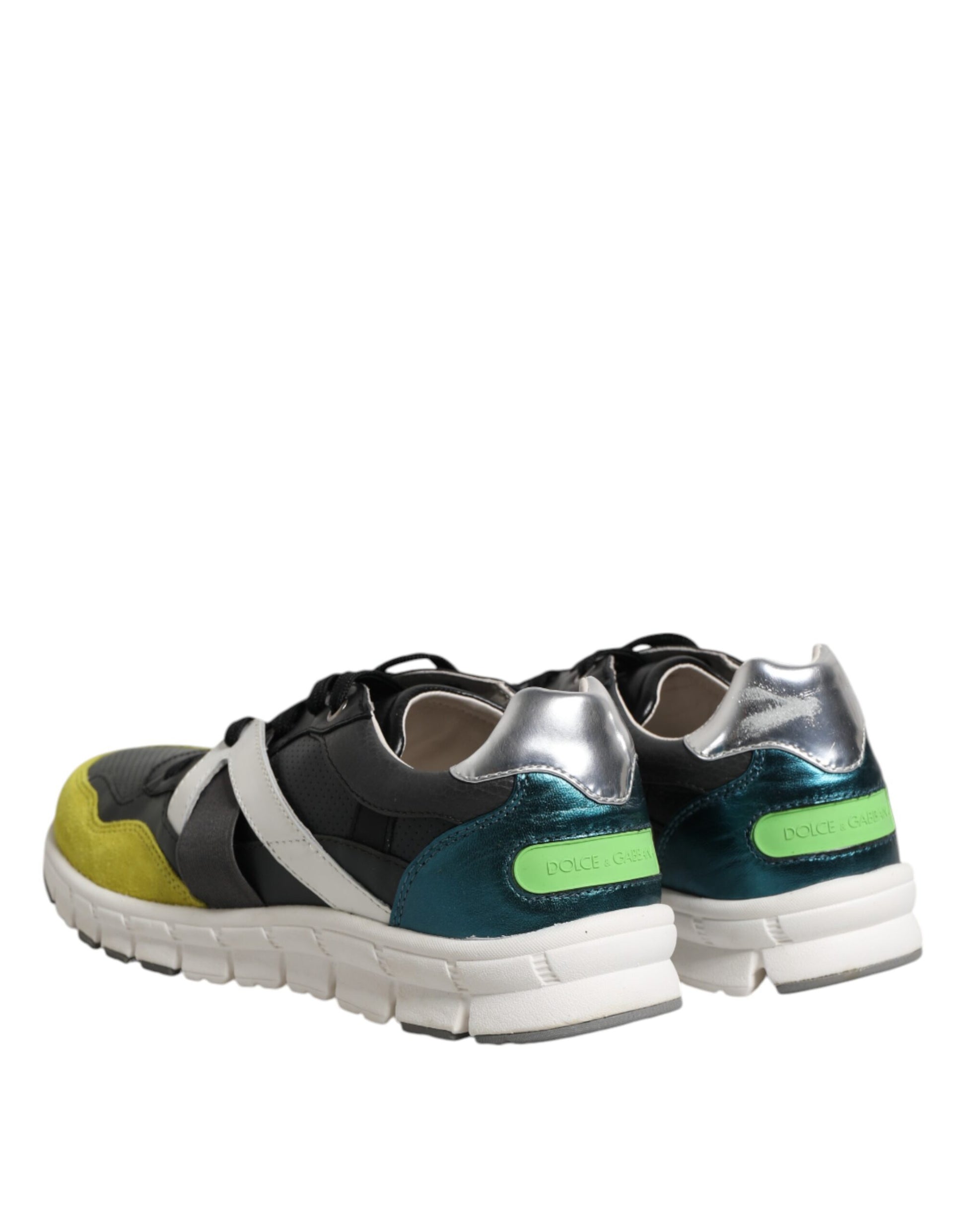 Dolce & Gabbana Multicolor Lace Up Low Top Men Sneakers Shoes Curated Luxury Accessories by Orvyn