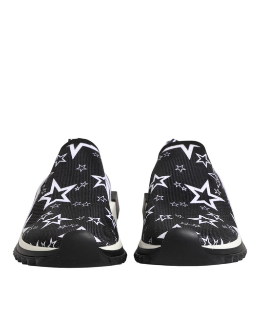 Dolce & Gabbana Black White Sorrento Low Top Sneakers Shoes Curated Luxury Accessories by Orvyn