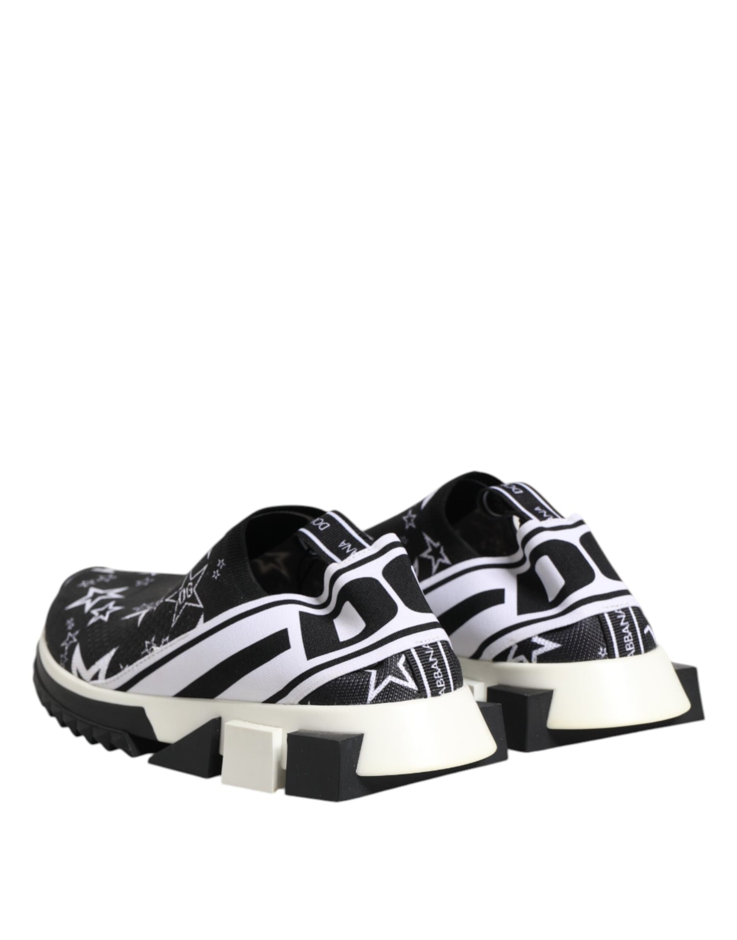 Dolce & Gabbana Black White Sorrento Low Top Sneakers Shoes Curated Luxury Accessories by Orvyn