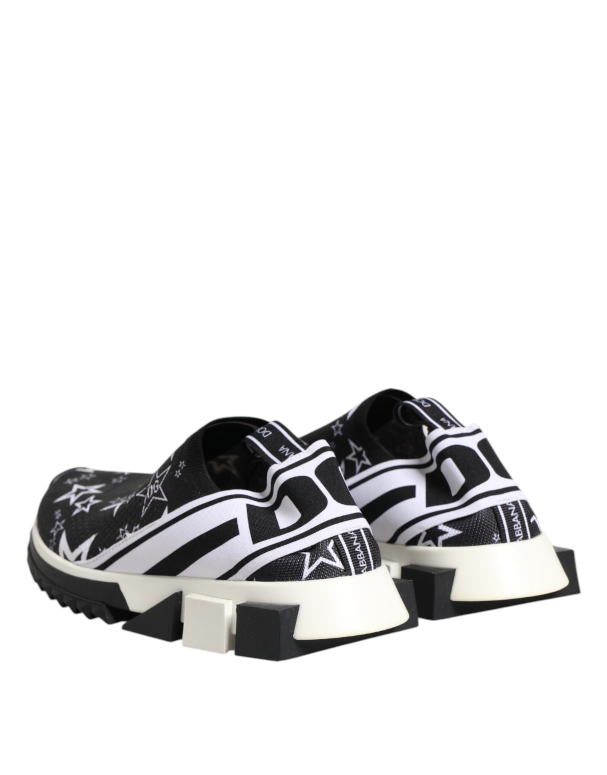 Dolce & Gabbana Black White Sorrento Low Top Sneakers Shoes Curated Luxury Accessories by Orvyn