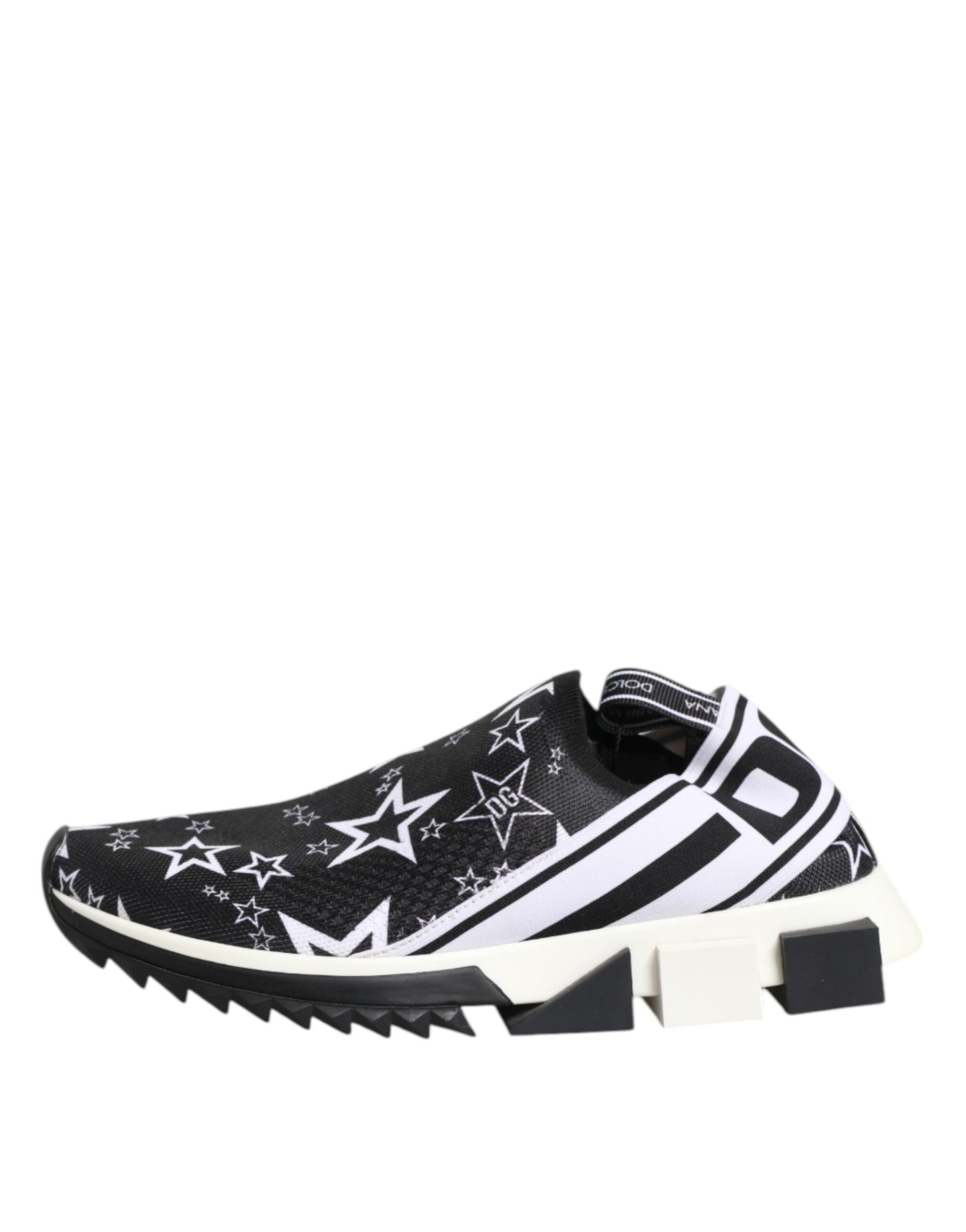 Dolce & Gabbana Black White Sorrento Low Top Sneakers Shoes Curated Luxury Accessories by Orvyn