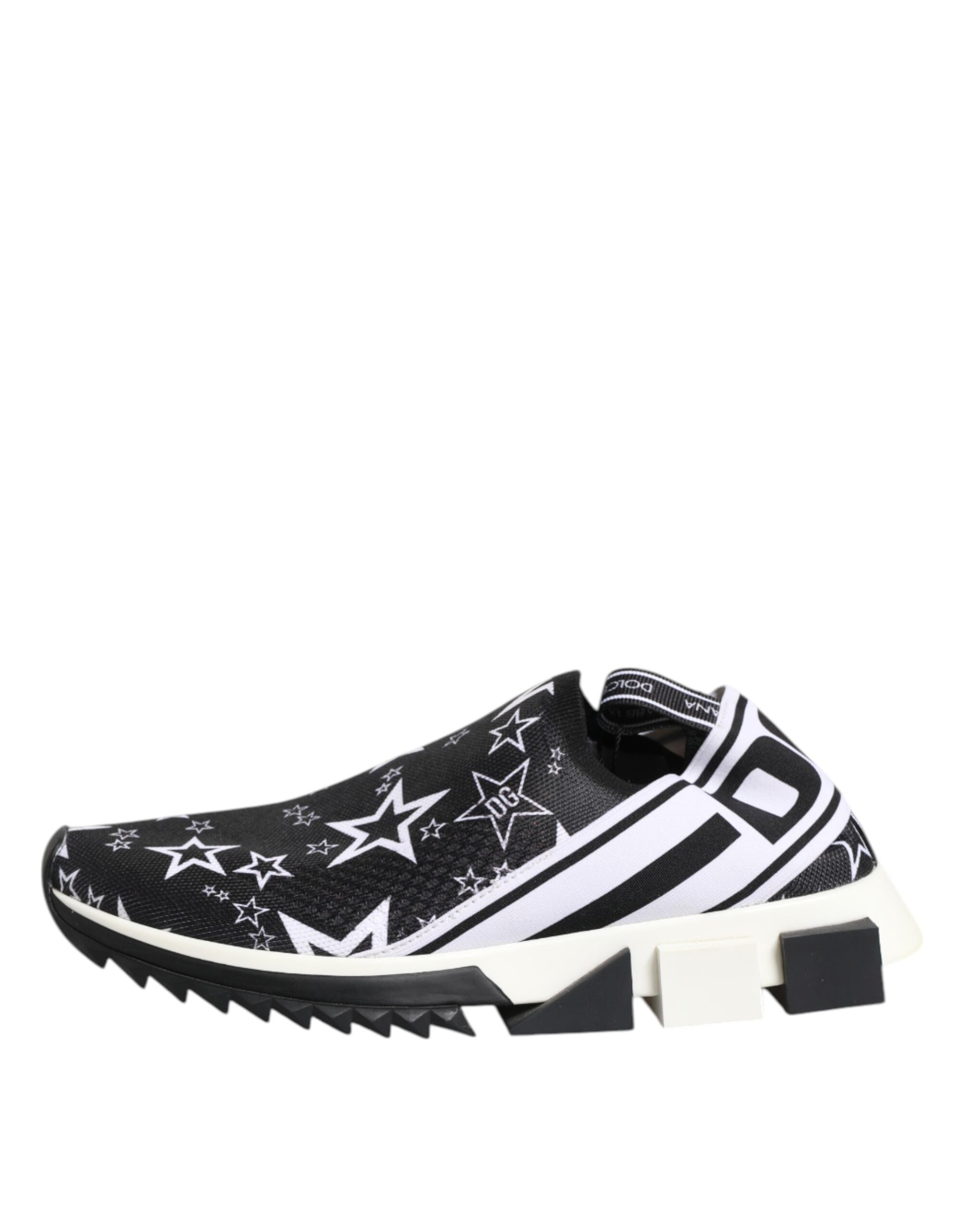 Dolce & Gabbana Black White Sorrento Low Top Sneakers Shoes Curated Luxury Accessories by Orvyn