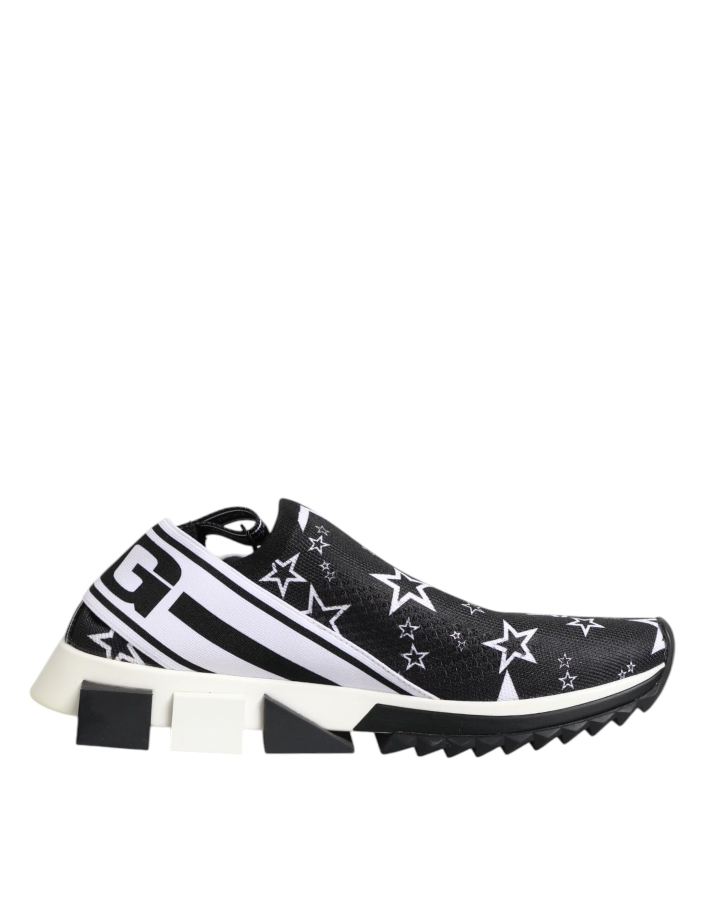 Dolce & Gabbana Black White Sorrento Low Top Sneakers Shoes Curated Luxury Accessories by Orvyn
