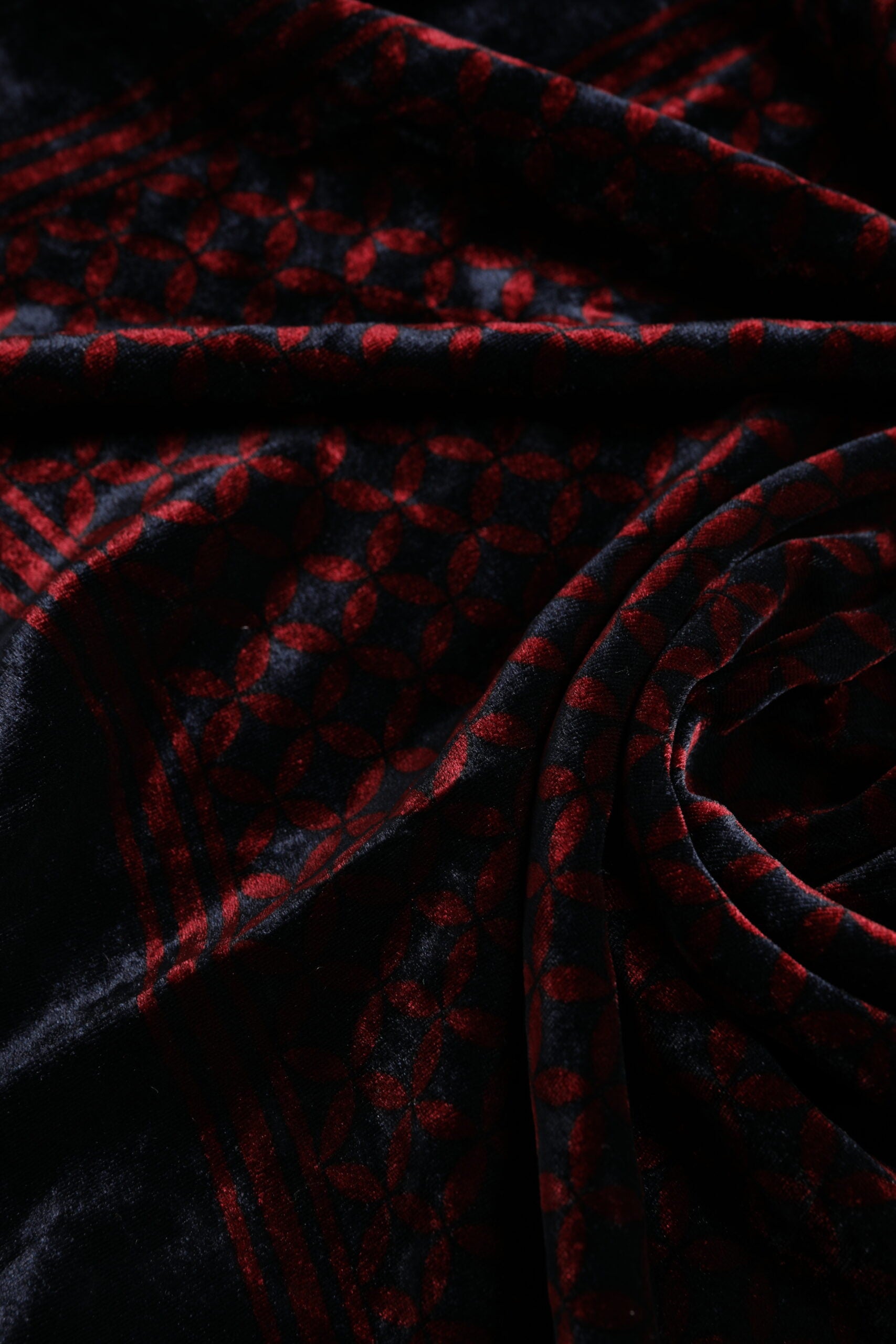 Dolce & Gabbana Black Red Viscose Square Men Foulard Scarf Curated Luxury Accessories by Orvyn