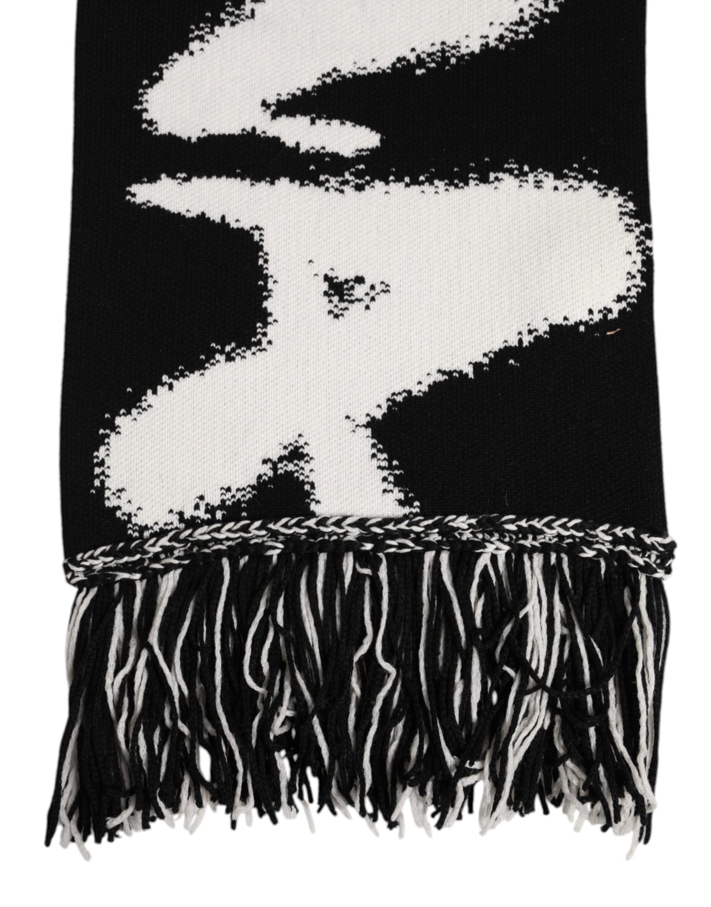 Dolce & Gabbana Black Logo Neck Warmer Wrap Men Shawl Scarf Curated Luxury Accessories by Orvyn