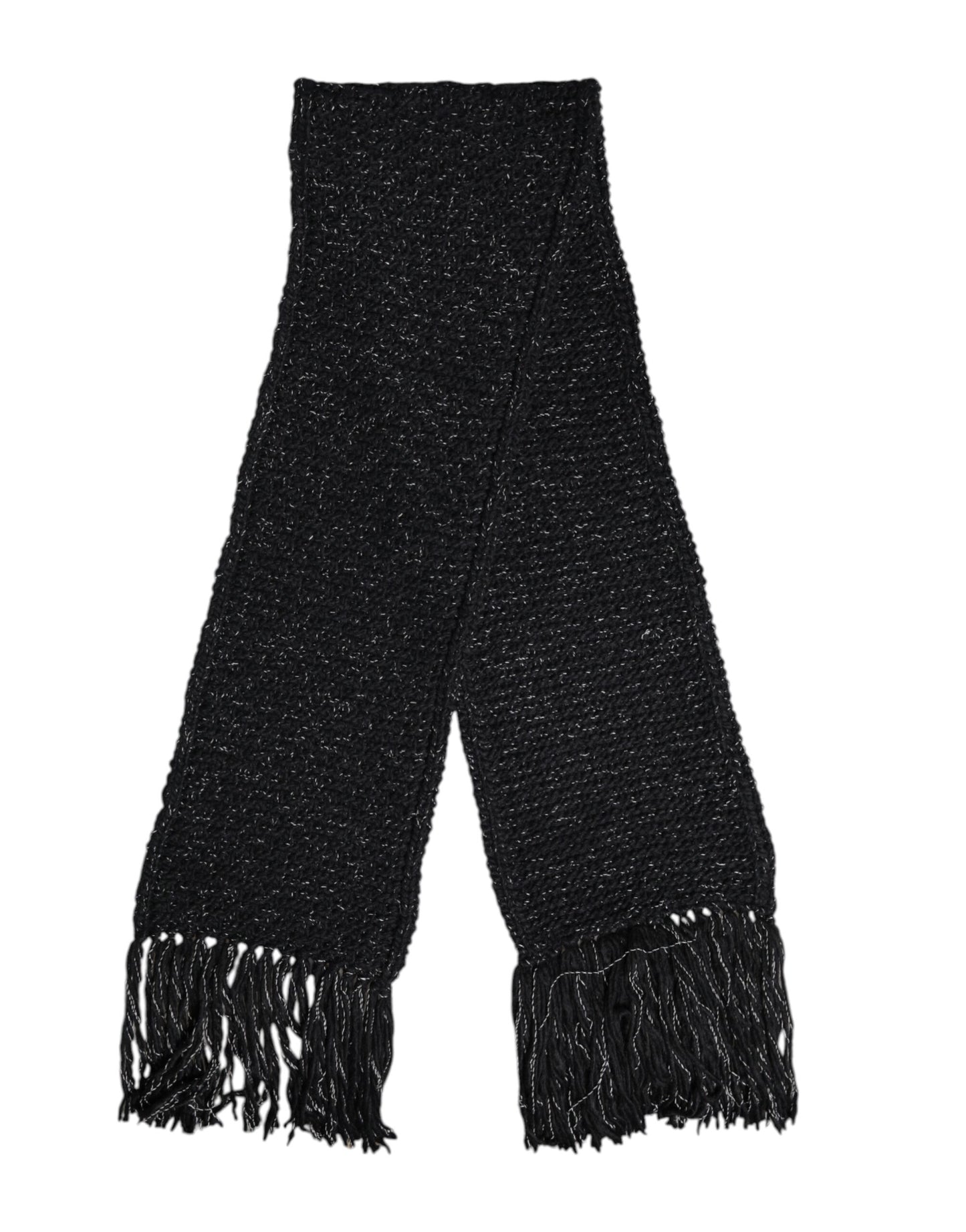 Dolce & Gabbana Black Cashmere Neck Warmer Wrap Shawl Scarf Curated Luxury Accessories by Orvyn