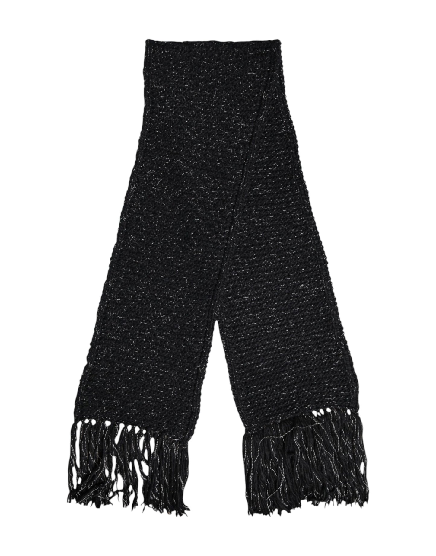 Dolce & Gabbana Black Cashmere Neck Warmer Wrap Shawl Scarf Curated Luxury Accessories by Orvyn