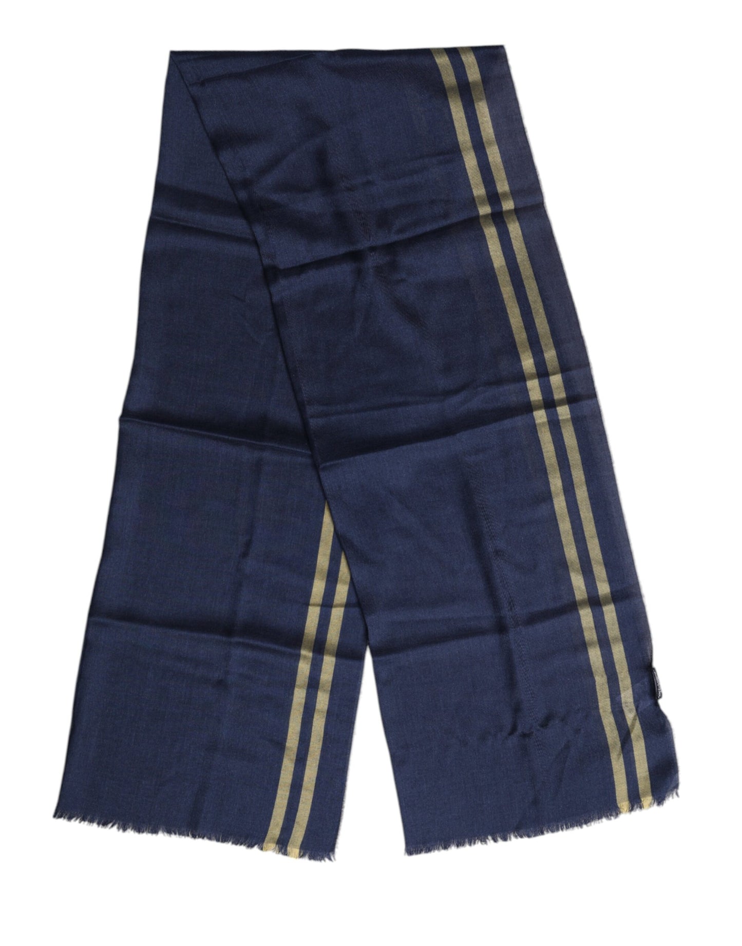 Dolce & Gabbana Blue Cashmere Neck Warmer Wrap Shawl Scarf blau