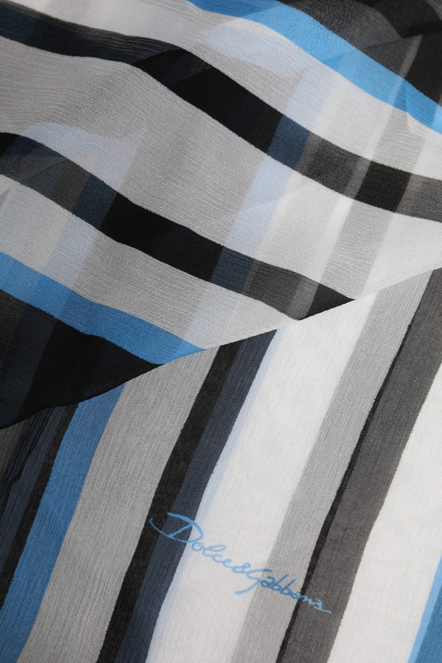Dolce & Gabbana Multicolor Striped Neck Warmer Wrap Scarf Curated Luxury Accessories by Orvyn