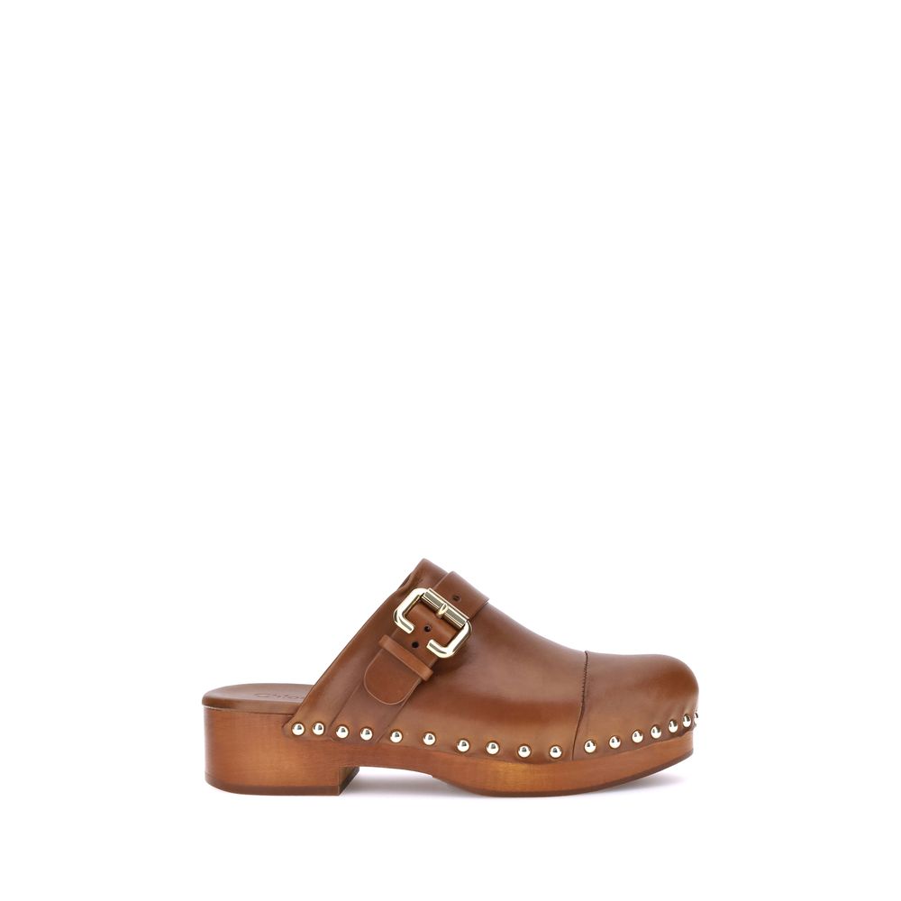 Chloé Brown 'Platform' 'Jeannette' Clogs braun