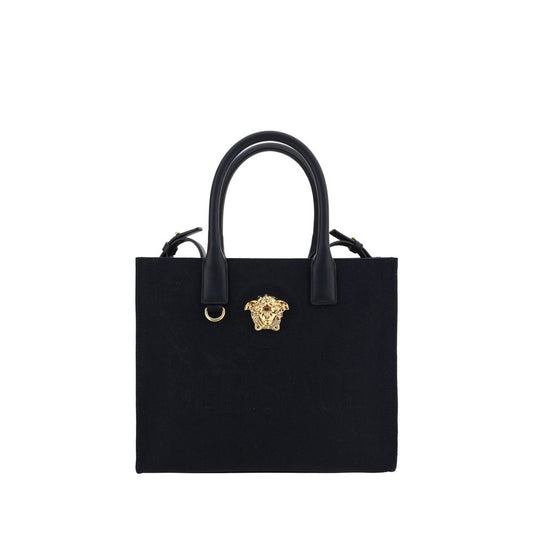 Versace Black Cotton Shoulder Bag Curated Luxury Accessories by Orvyn