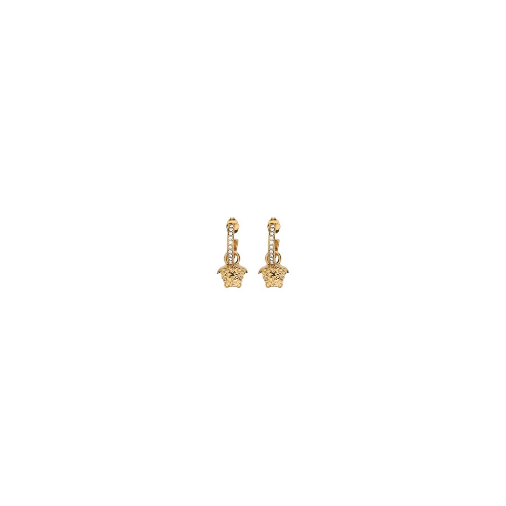 Versace Gold Metal Earrings Curated Luxury Accessories by Orvyn