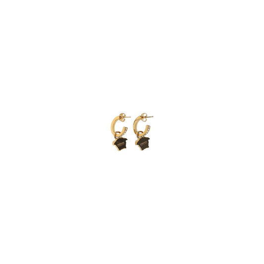 Versace Gold Metal Earrings Curated Luxury Accessories by Orvyn