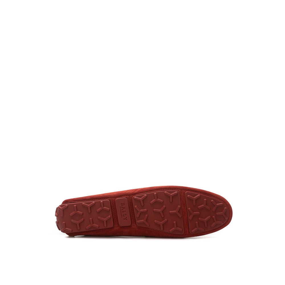 Bally Bordeaux Leather Moccassin Curated Luxury Accessories by Orvyn