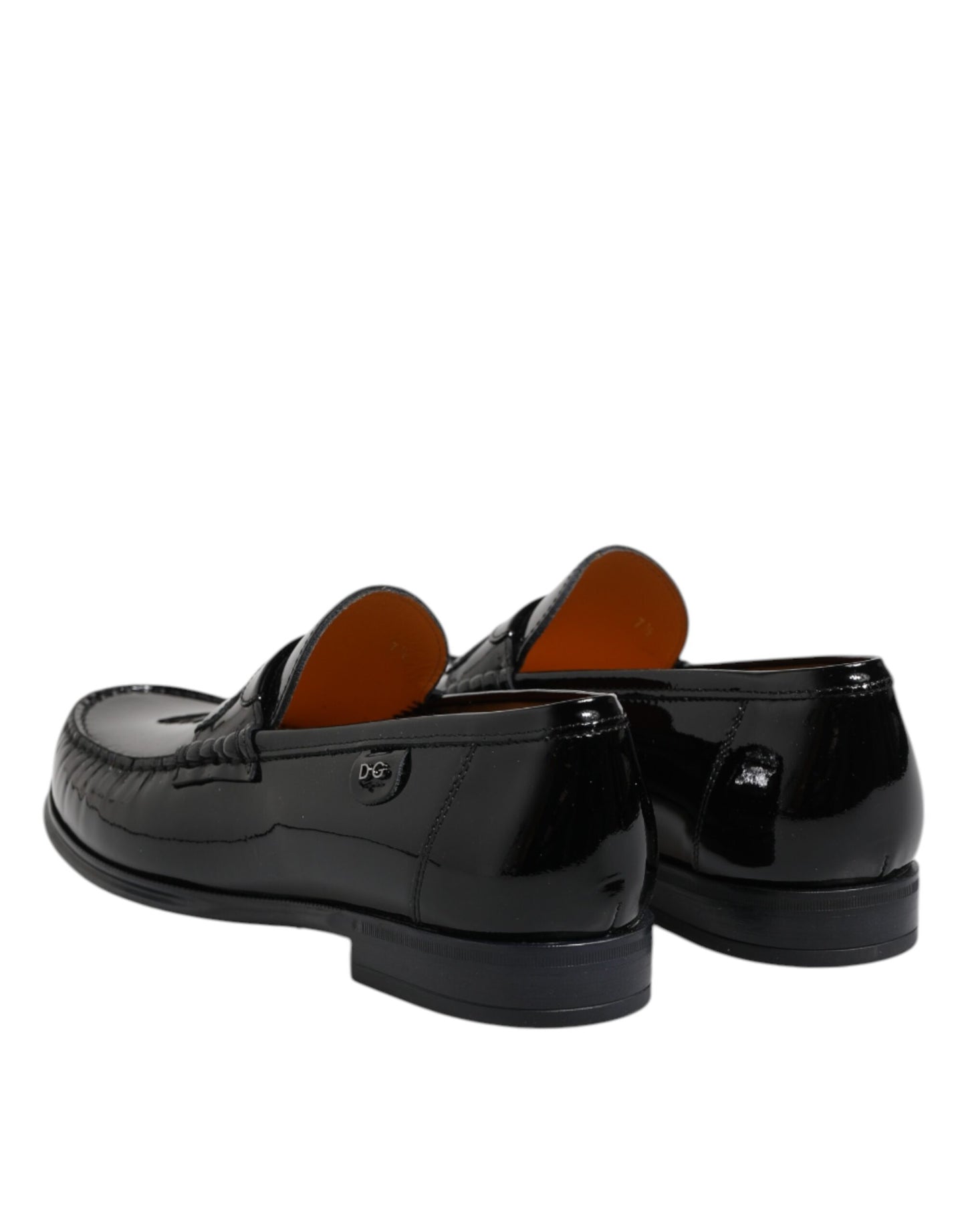 Dolce & Gabbana Black Leather Slip On Loafers Dress Shoes Curated Luxury Accessories by Orvyn