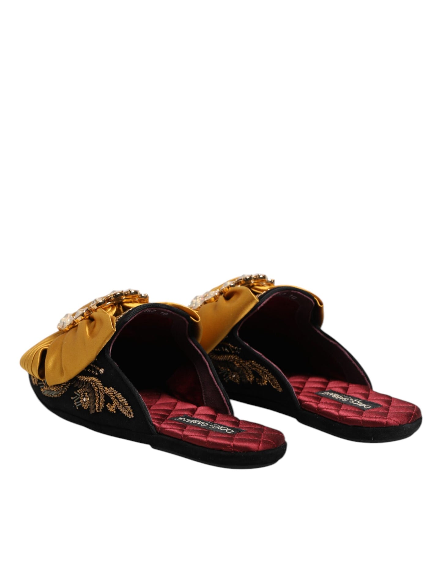 Dolce & Gabbana Multicolor Embellished Flat Sandals Shoes Curated Luxury Accessories by Orvyn