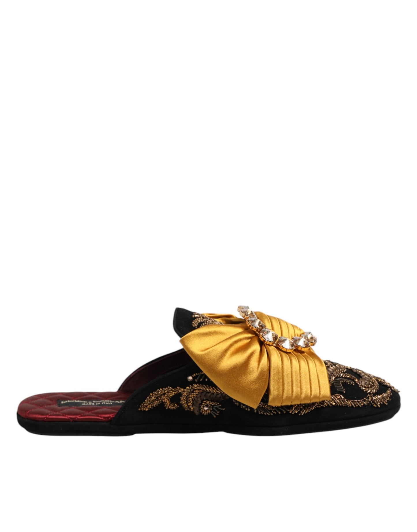 Dolce & Gabbana Multicolor Embellished Flat Sandals Shoes Curated Luxury Accessories by Orvyn