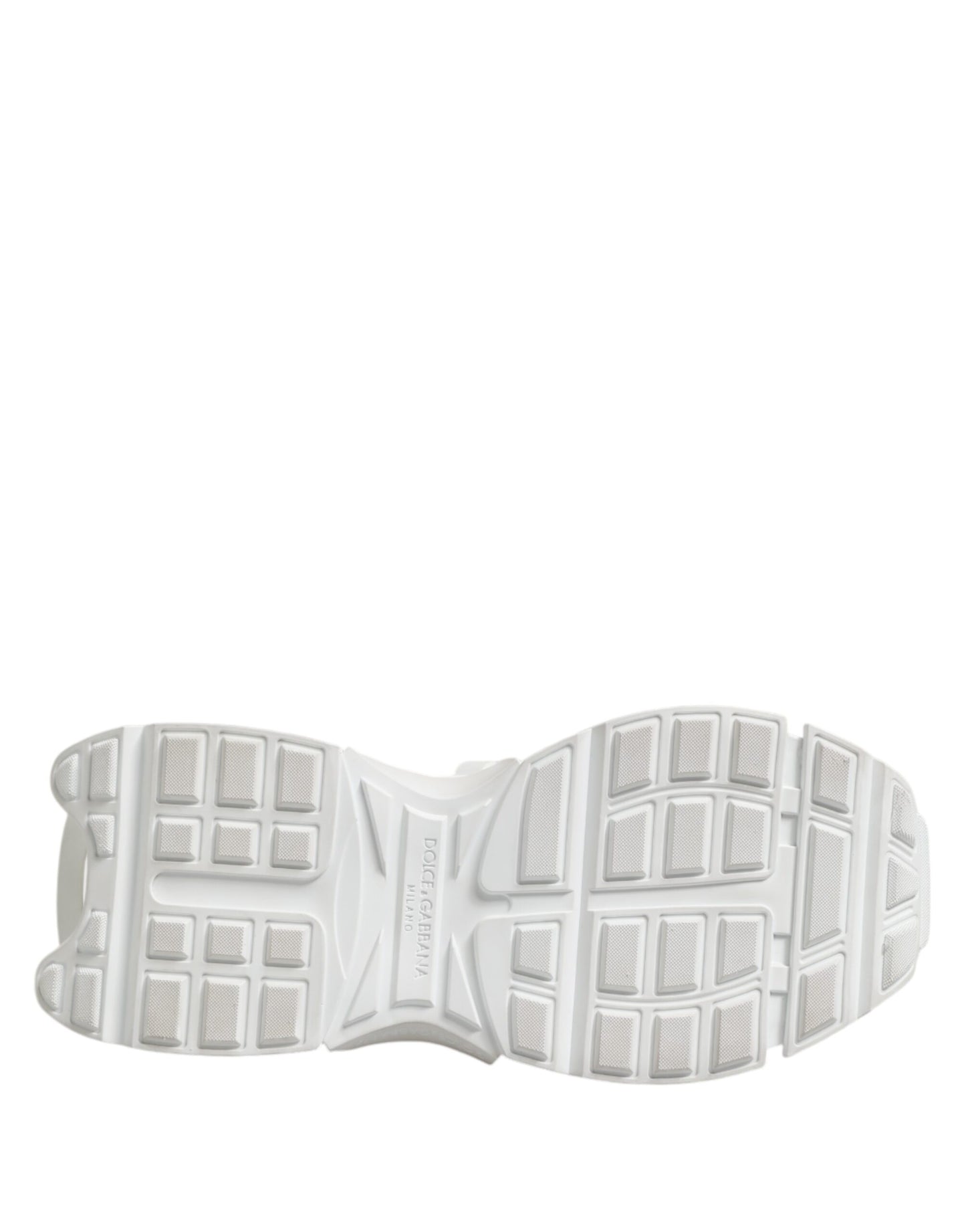 Dolce & Gabbana White Gray Low Top Space Sneakers Shoes Curated Luxury Accessories by Orvyn
